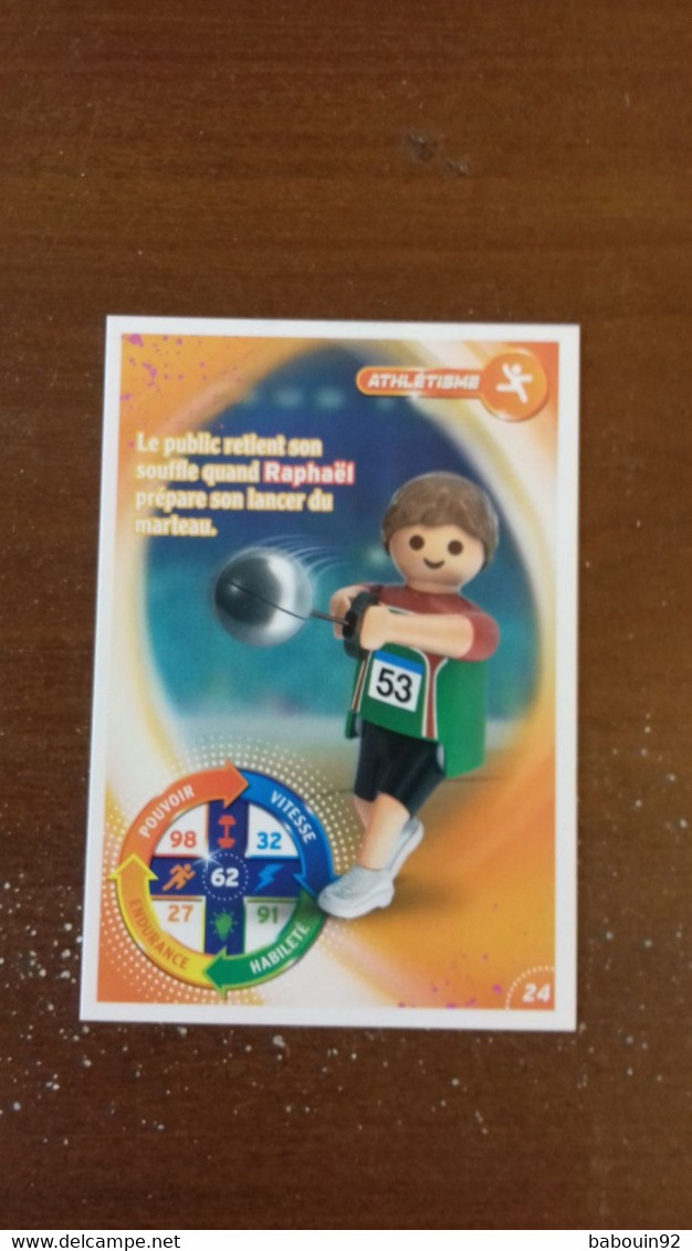 Carte Carrefour Playmobil N°24 - Athlétisme