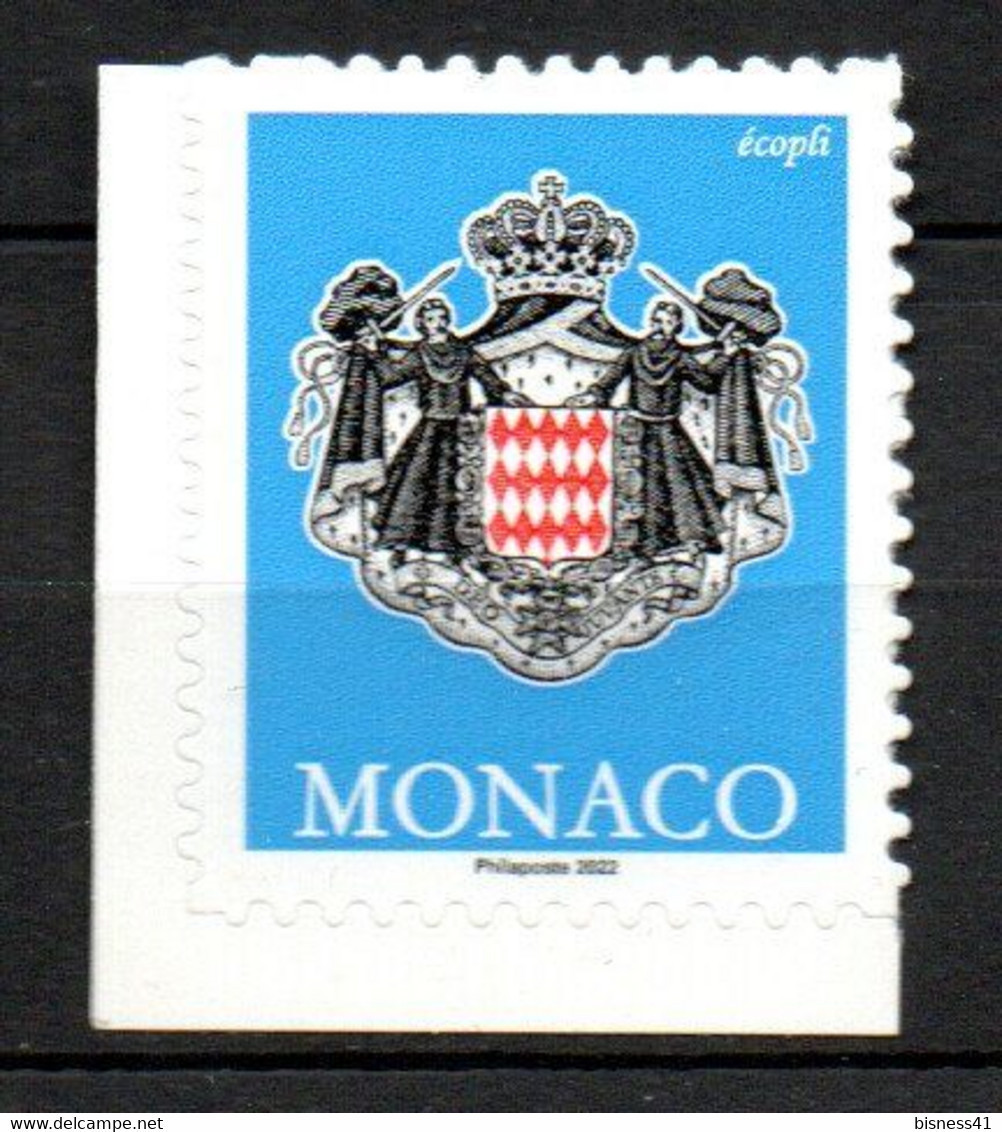 Monaco 2022 écopli Adhésif De Carnet Embleme Monégasque Neuf XX MNH - Ongebruikt