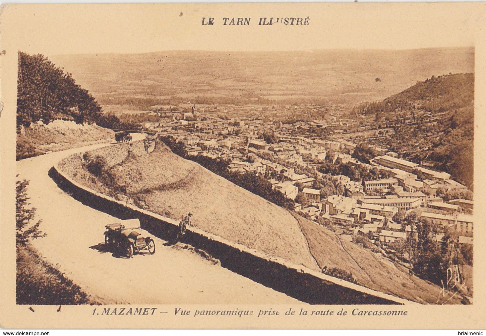 MAZAMET  Vue Panoramique Prise De La Route De Carcassonne - Mazamet