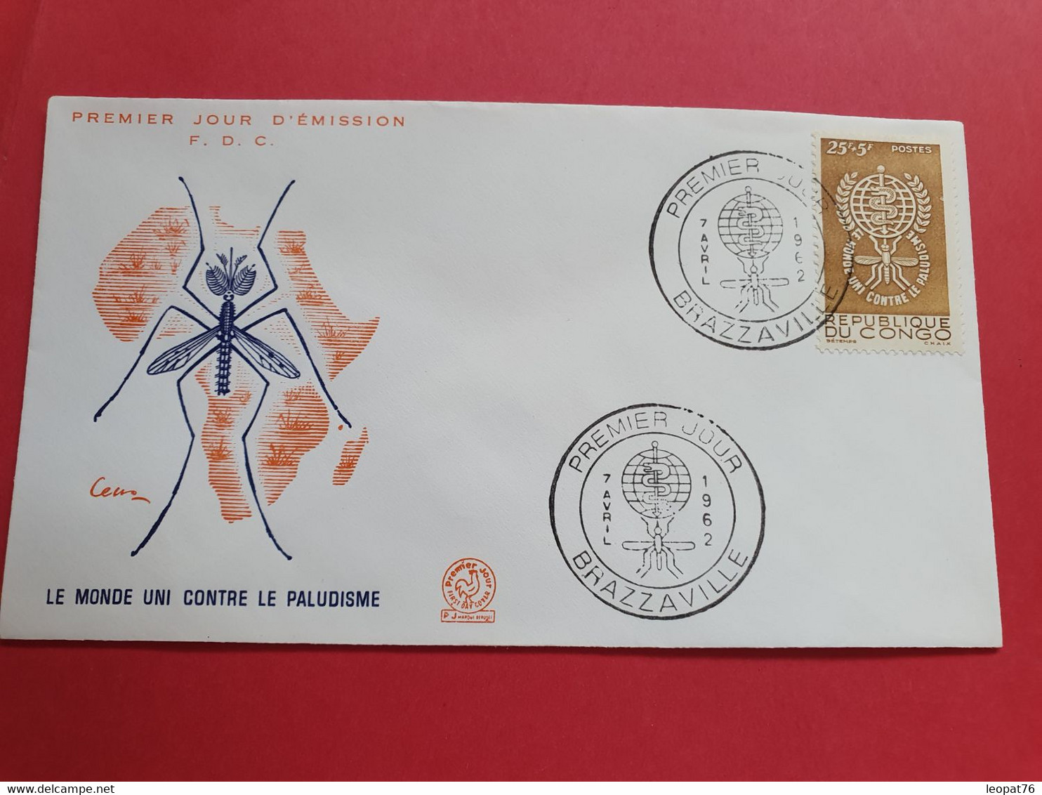 Congo - Enveloppe FDC En 1962 - Paludisme - N 190 - FDC