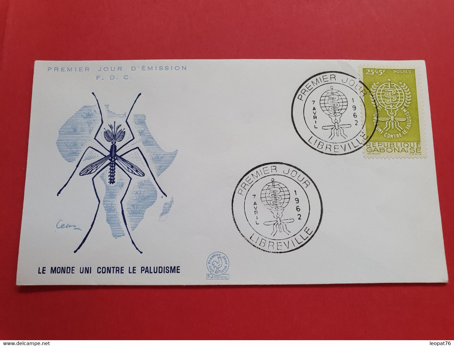 Gabon - Enveloppe FDC En 1962 - Paludisme - N 193 - Gabon (1960-...)