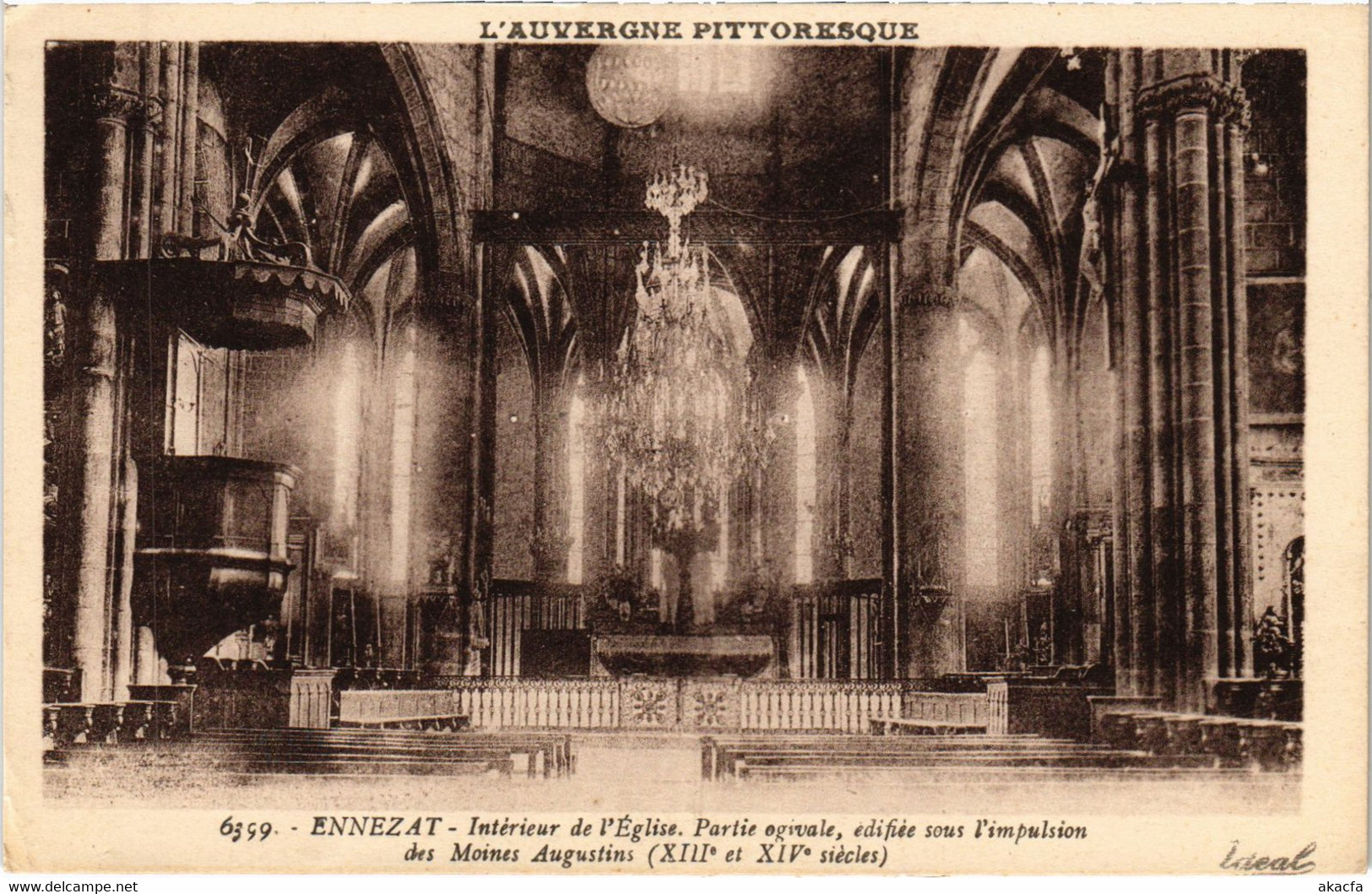 CPA ENNEZAT Interieur De L'Eglise (1256349) - Ennezat