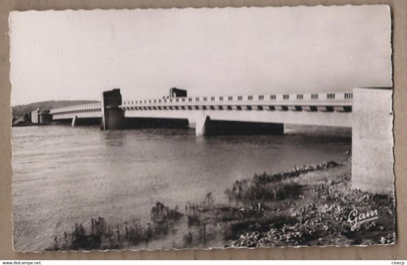 CPSM 62 - ETAPLES Sur MER - Le Nouveau Pont Sur La Canche - TB PLAN EDIFICE + Jolie Oblitération 1955 - Etaples