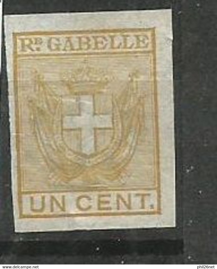 Italie Fiscaux  Régie  Gabelle Un Cent  Ocre      Neuf  ( * )  B/ TB  Voir Scans  Soldé ! ! - Revenue Stamps