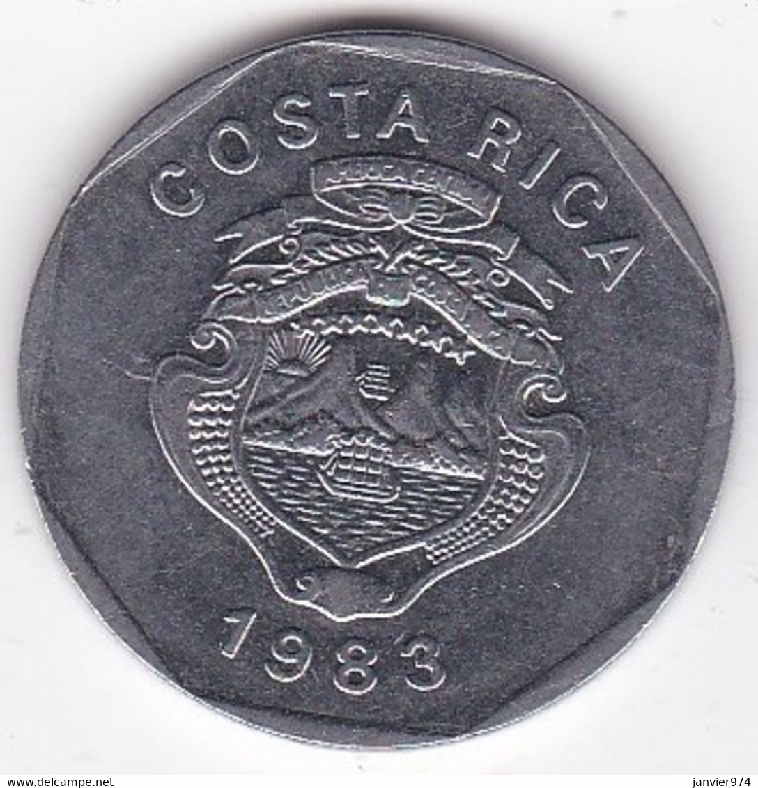 Costa Rica 10 Colones 1983, En Acier Inoxydable, KM# 215 - Costa Rica