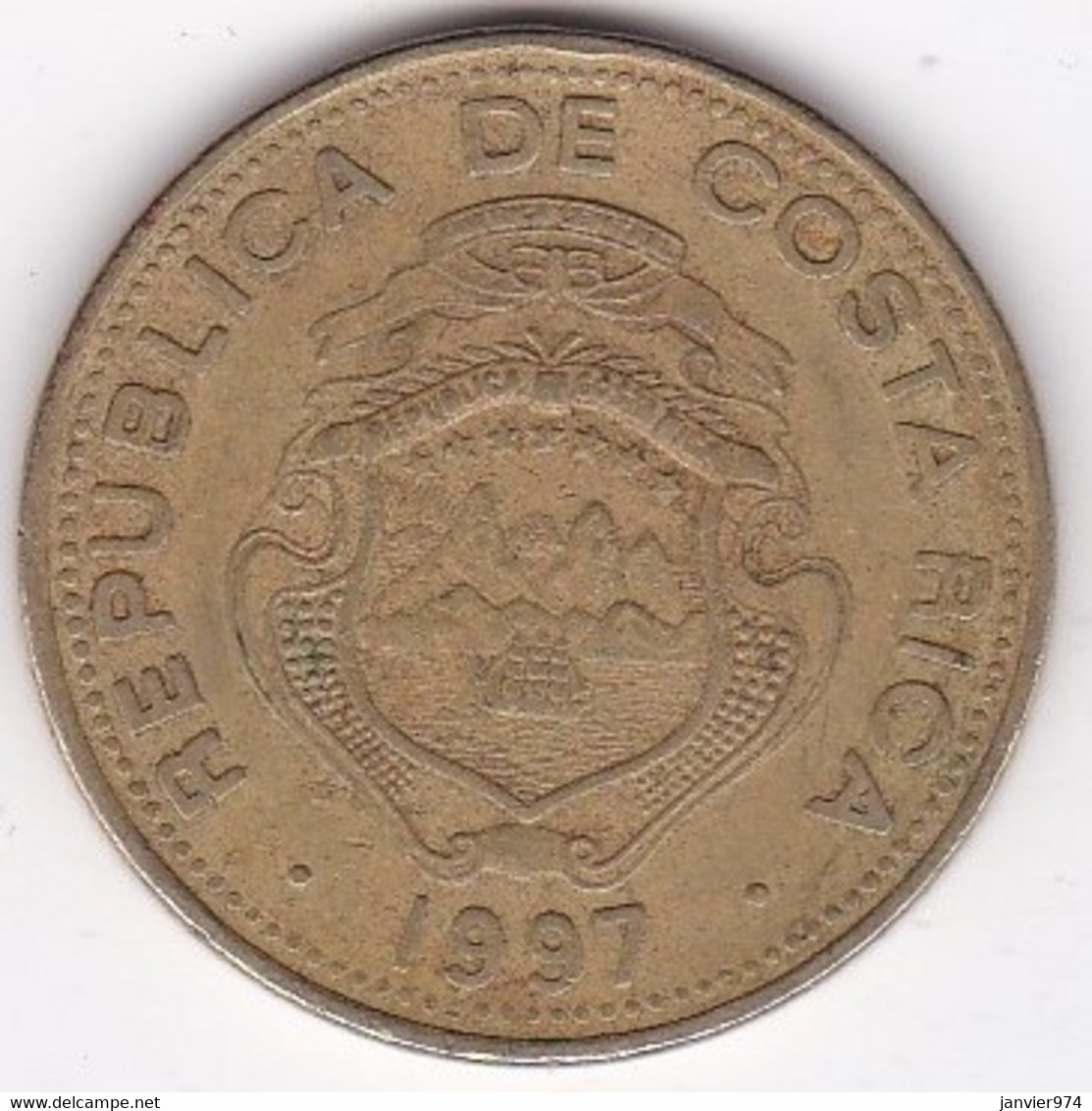 Costa Rica 100 Colones 2002, En Cupro-aluminium-nickel, KM# 230.a - Costa Rica