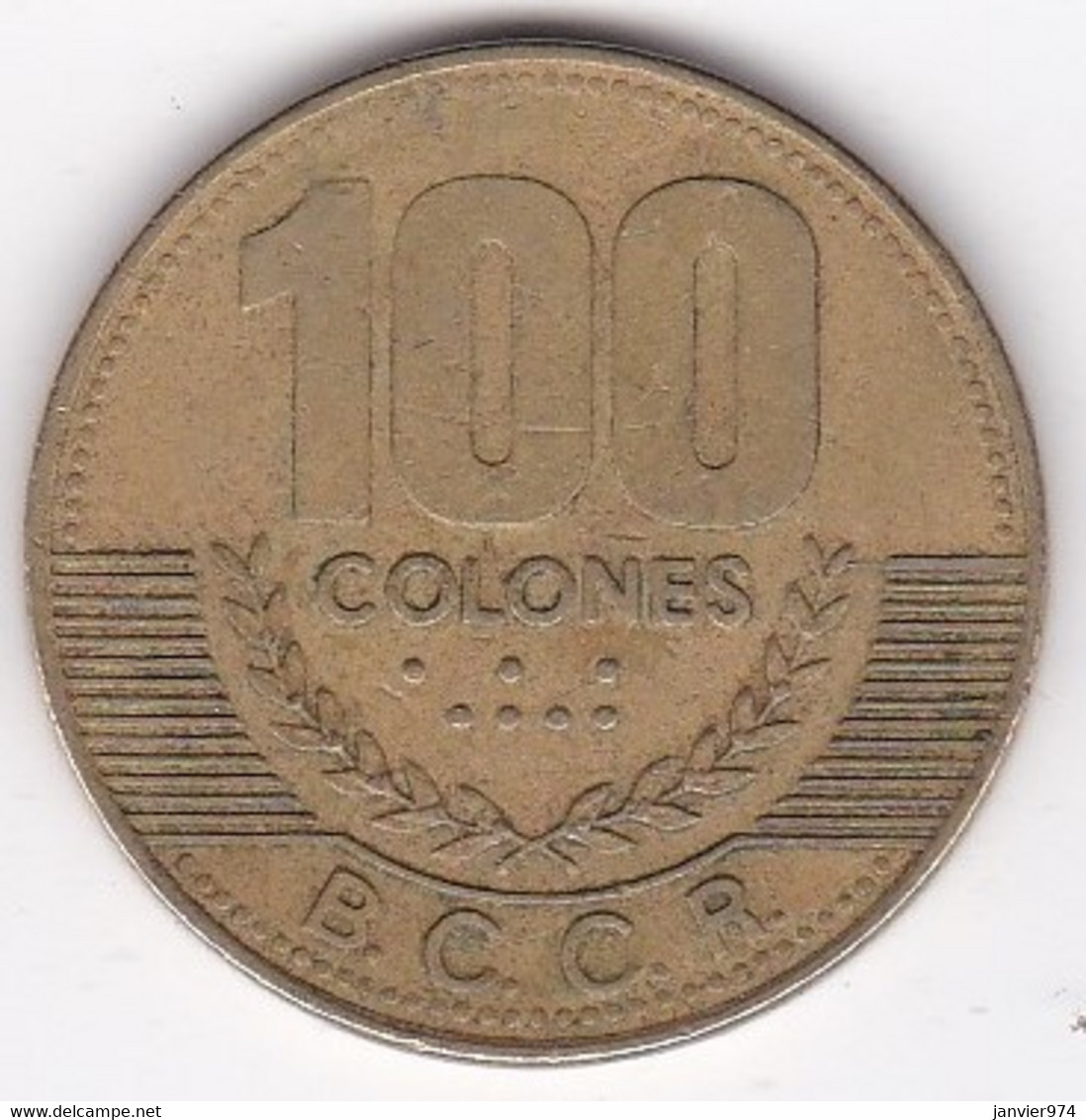 Costa Rica 100 Colones 2002, En Cupro-aluminium-nickel, KM# 230.a - Costa Rica