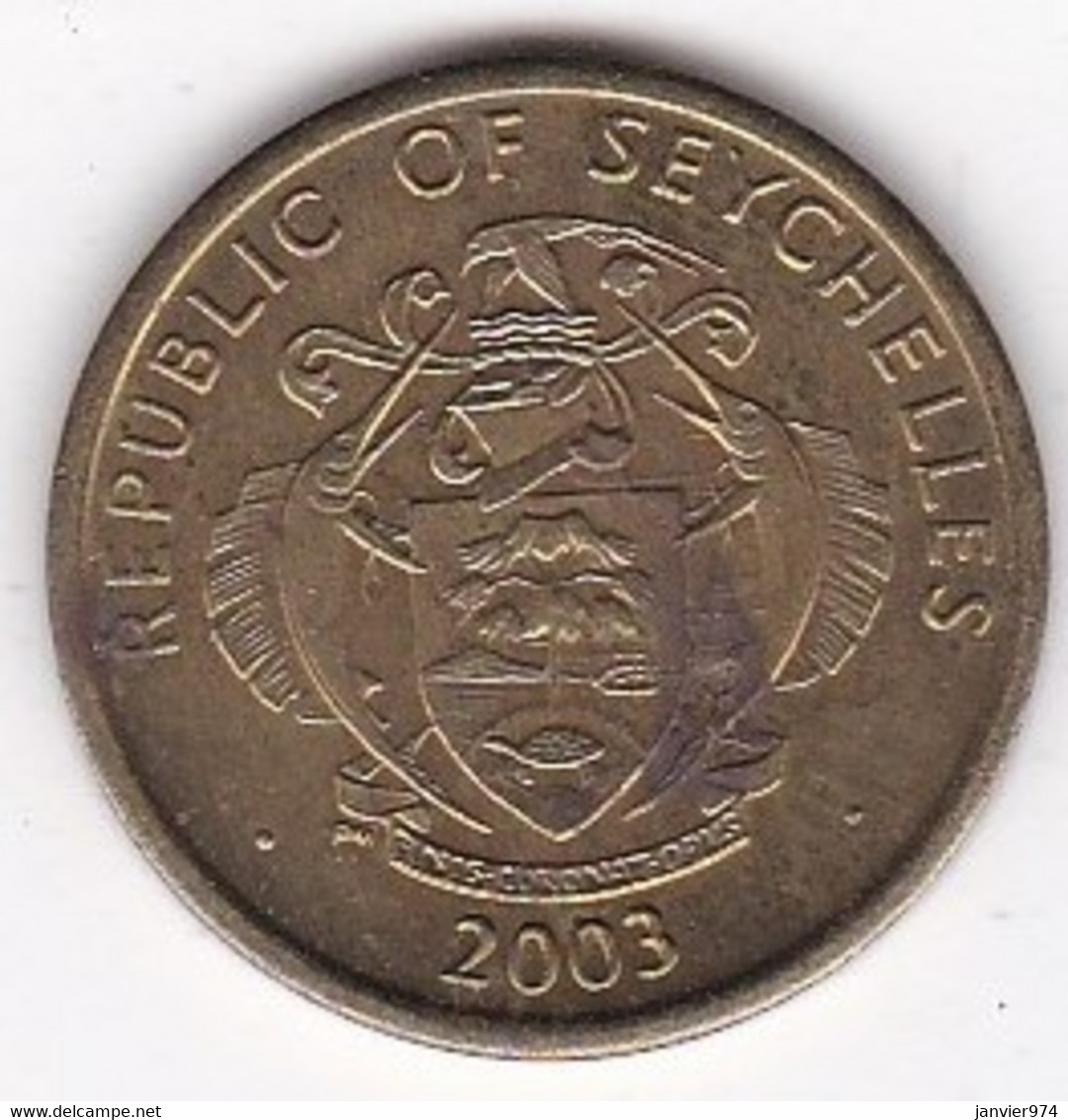 Seychelles 10 Cents 2003 En Laiton KM# 48 - Seychellen