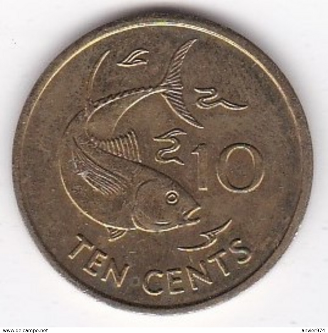 Seychelles 10 Cents 2003 En Laiton KM# 48 - Seychellen