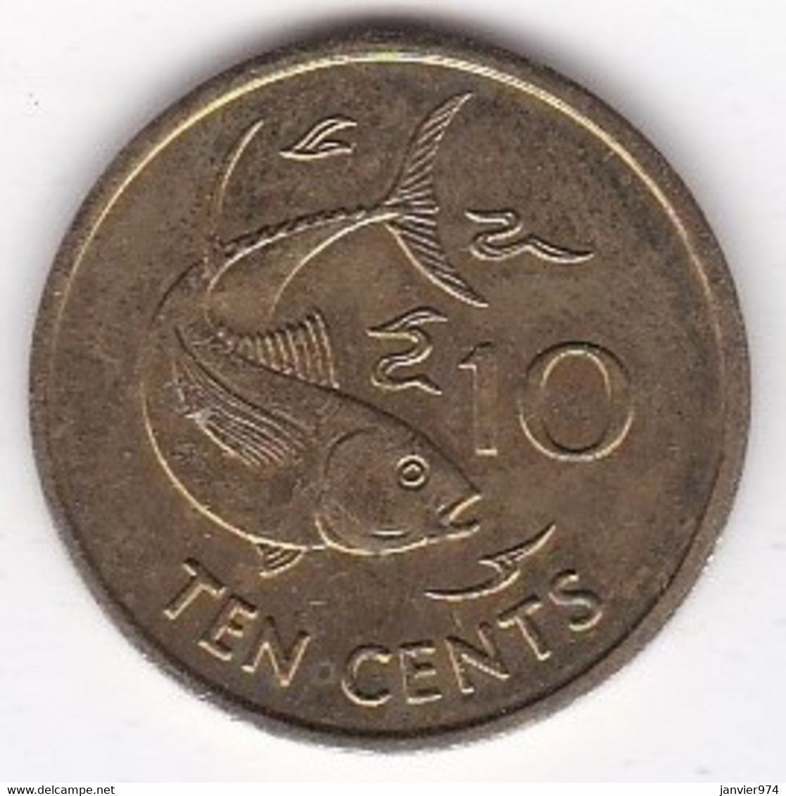 Seychelles 10 Cents 2003 En Laiton KM# 48 - Seychelles