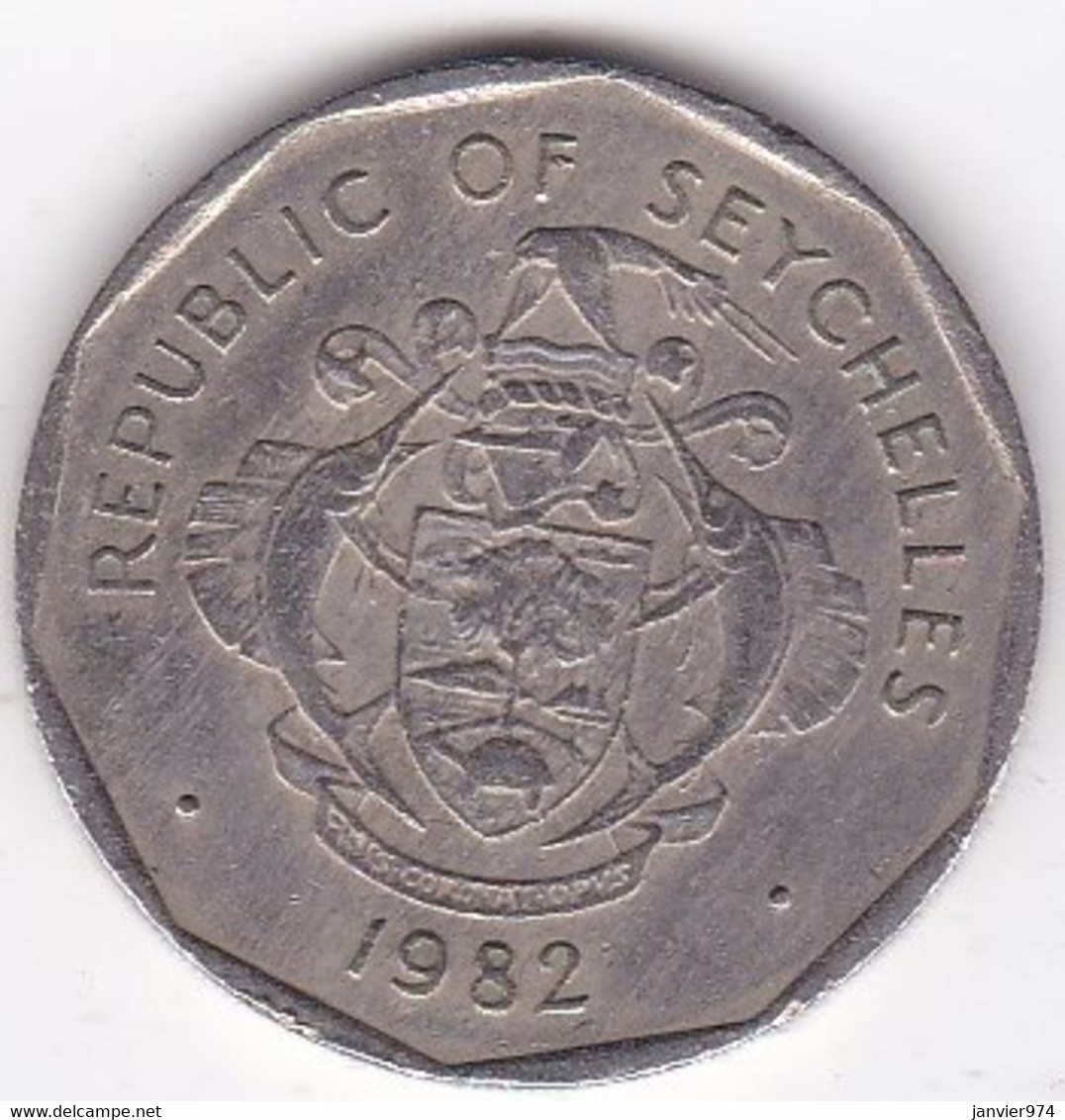 Seychelles 5 Rupees 1982, En Cupro Nickel, KM# 51.1 - Seychelles