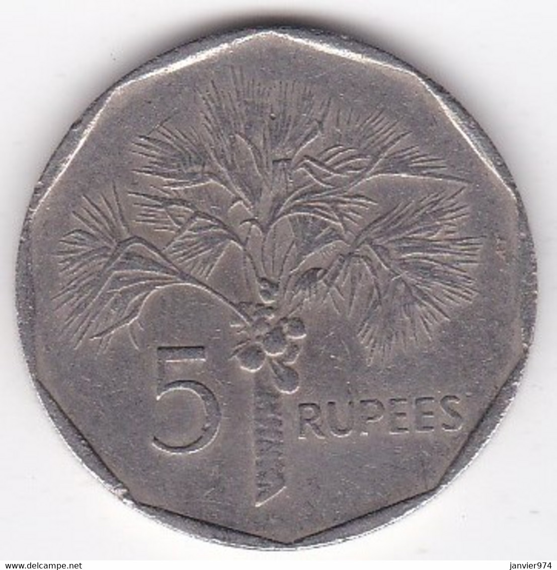 Seychelles 5 Rupees 1982, En Cupro Nickel, KM# 51.1 - Seychelles