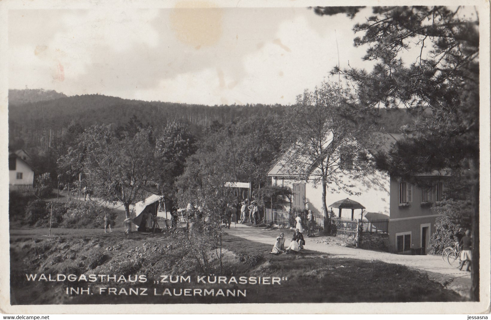 AK - NÖ - Bad Fischau - Gasthof ZUM KÜRASSIER - Inh. Fr. Lauermann - 1933 - Wiener Neustadt