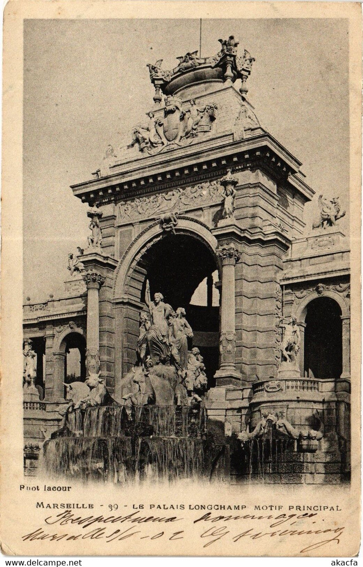 CPA MARSEILLE-Le Palais Longchamps Motif Principal (186058) - Cinq Avenues, Chave, Blancarde, Chutes Lavies