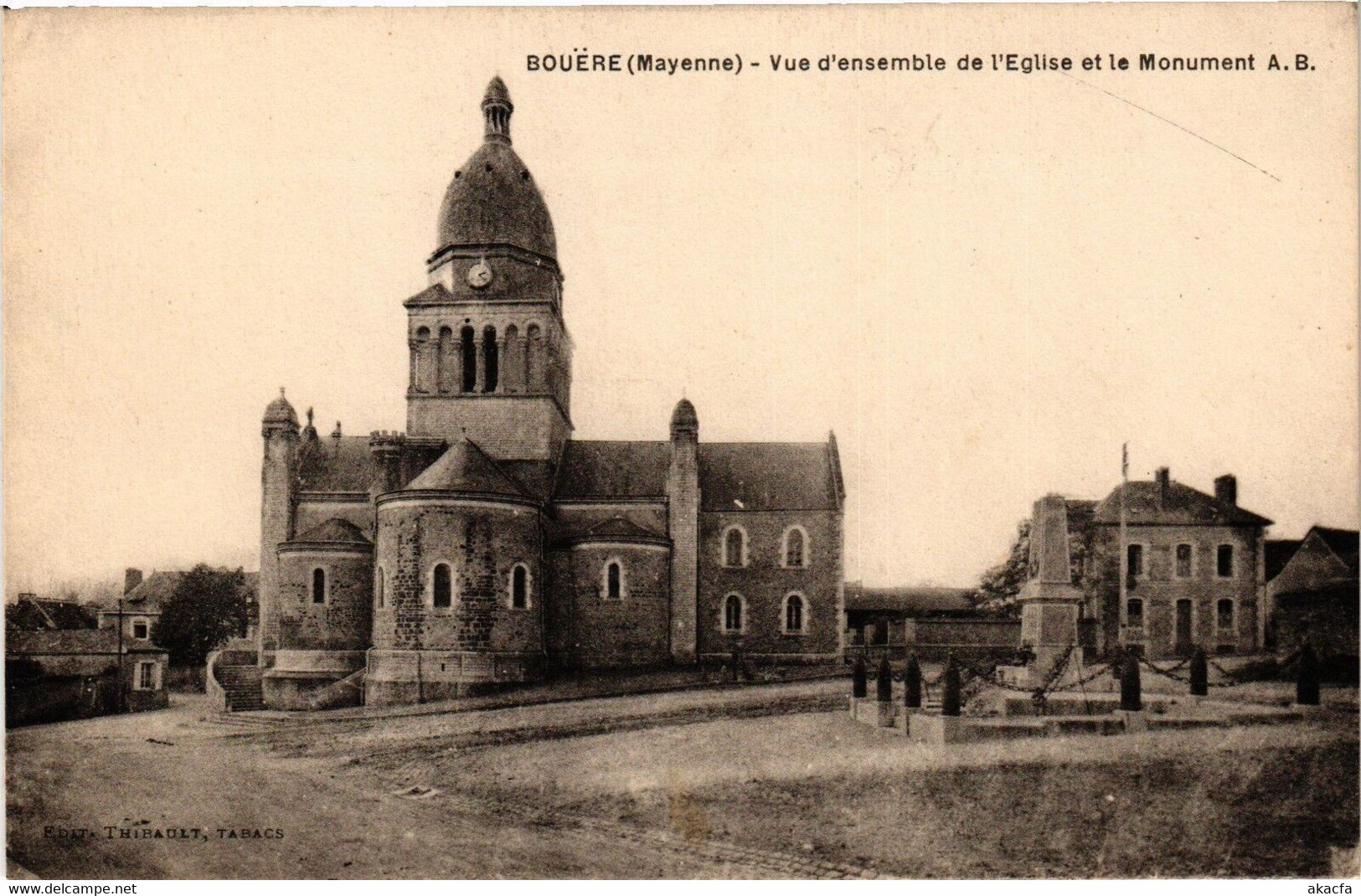 CPA Bouere .- Vue D'ensemble De L'eglise (191107) - Crez En Bouere