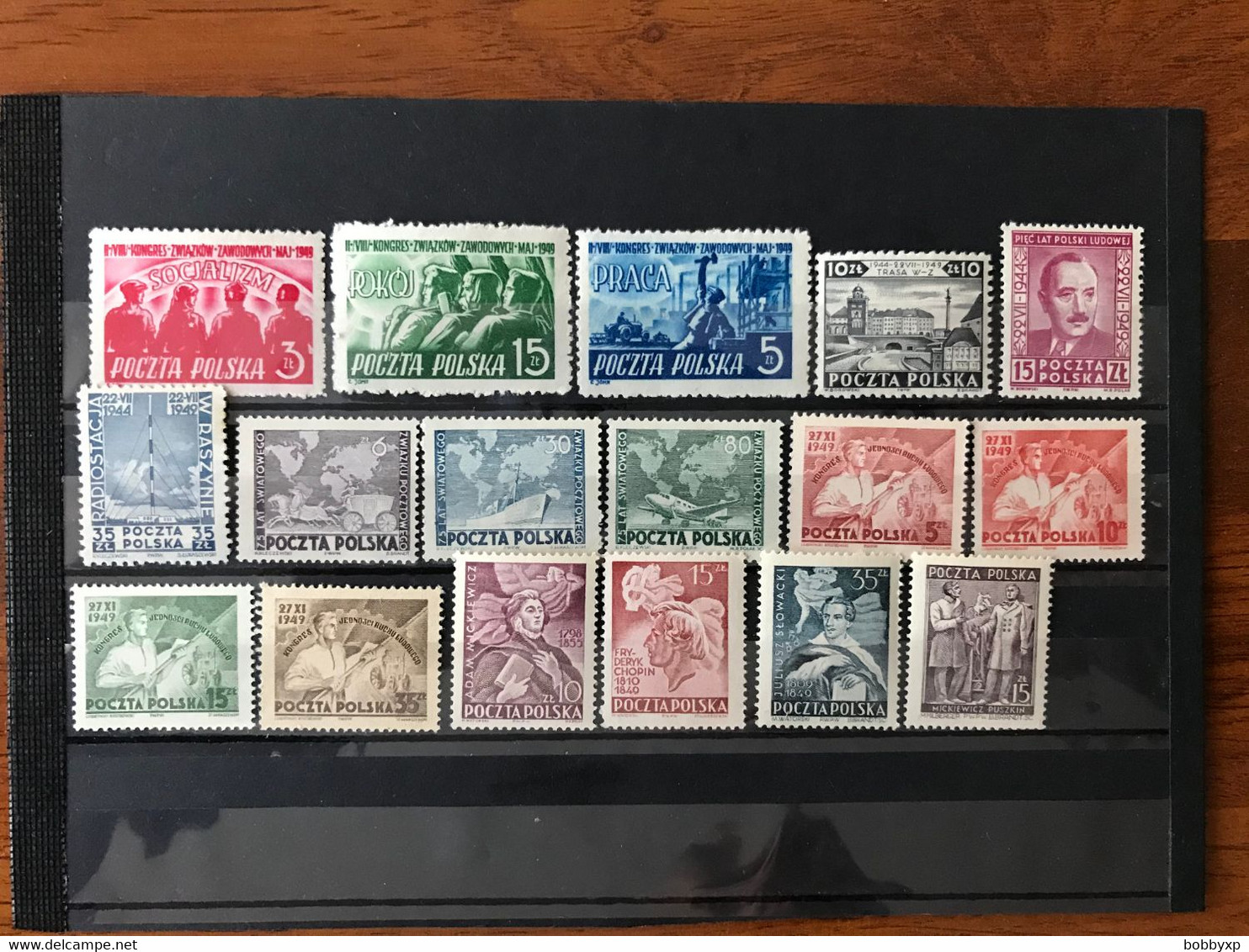 Poland 1949 Complete Year Set. 17 Mint Stamps. MNH - Full Years
