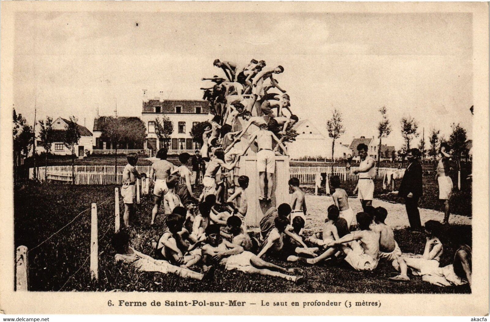 CPA Ferme De St-POL-sur-MER - Le Sant En Profondeur (3 Metres) (205259) - Saint Pol Sur Mer