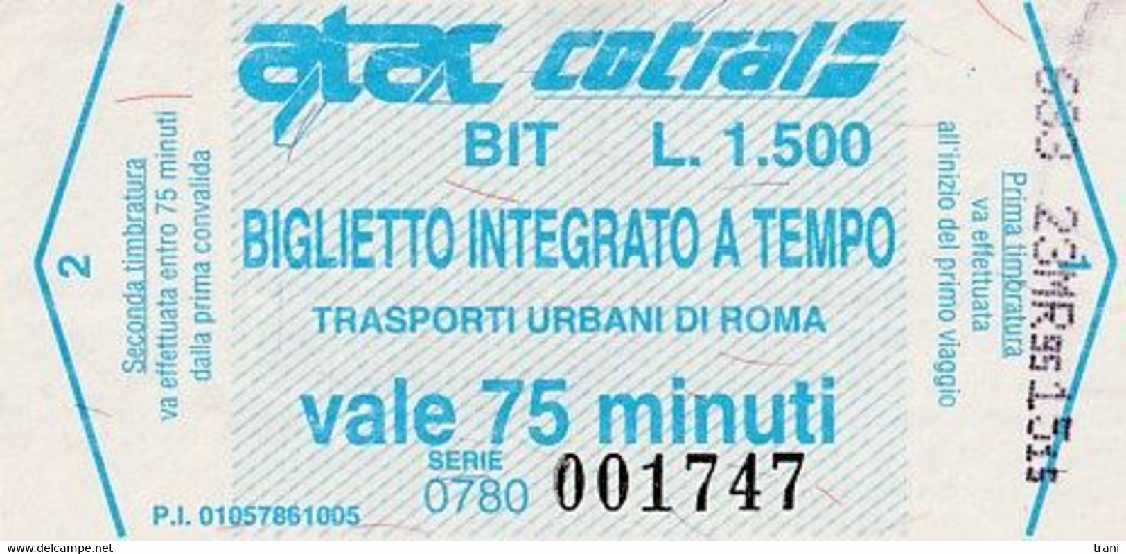 ATAC COTRAL ROMA - Anno 1995 - Europe