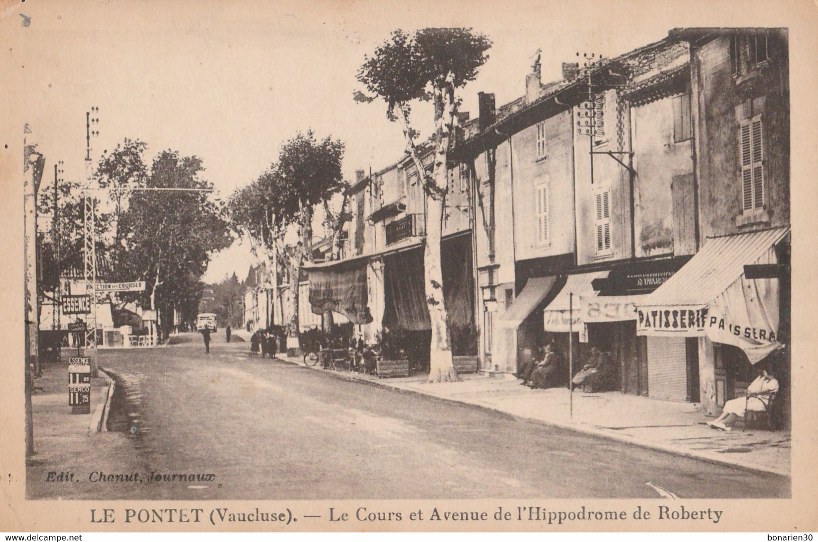 CPA 84 LE PONTET COURS AVENUE DE L'HIPPODROME DE ROBERTY 1906  ETAT - Le Pontet