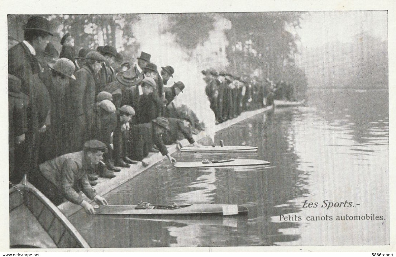 CARTE POSTALE ORIGINALE ANCIENNE  HAUBOURDIN CHICOREE A LA BERGERE LES SPORTS PETITS CANOTS AUTOMOBILES ANIMEE NORD (59) - Haubourdin