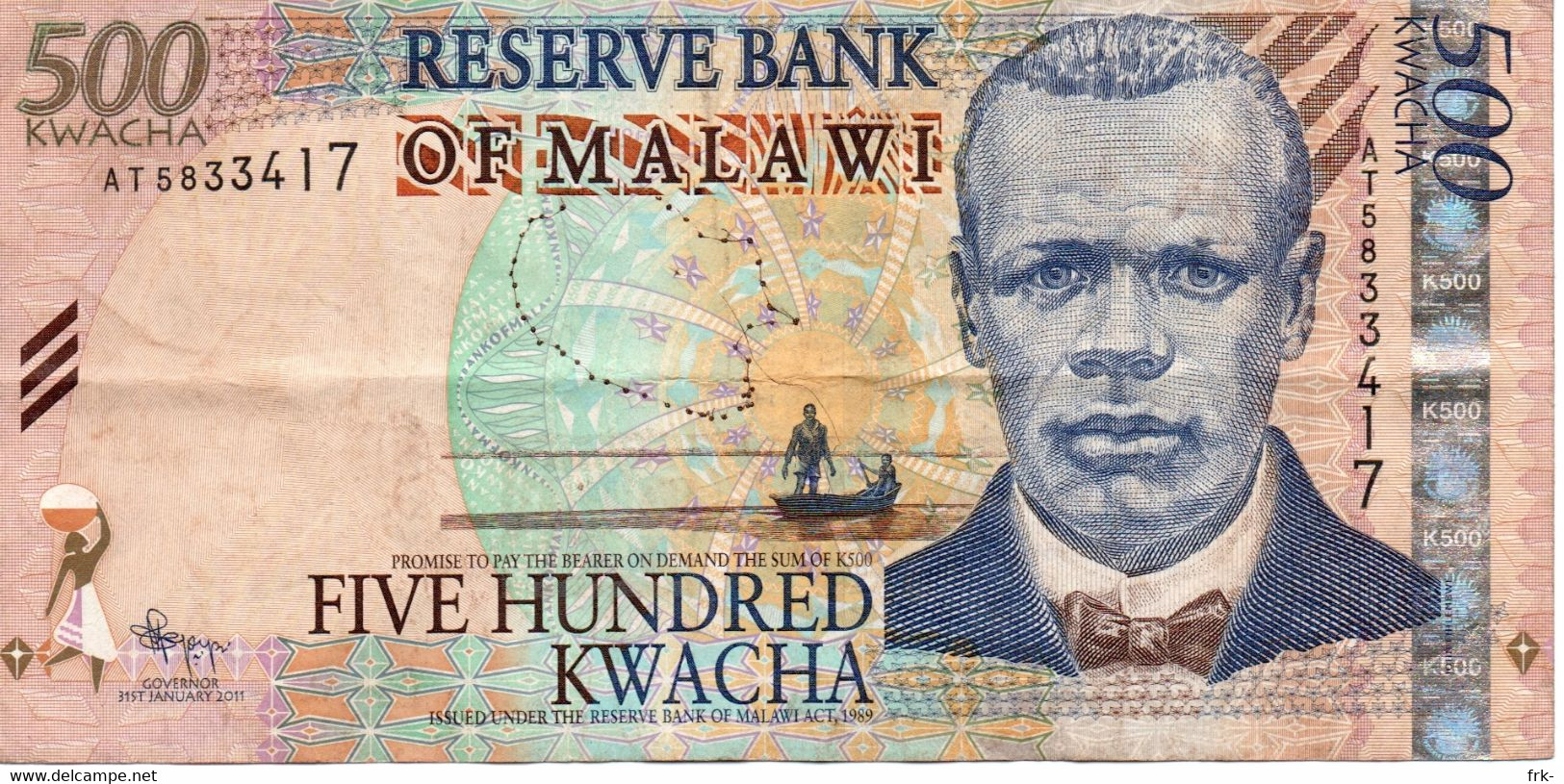 Malawi 500 Kwacha 2011  Circulate - Malawi