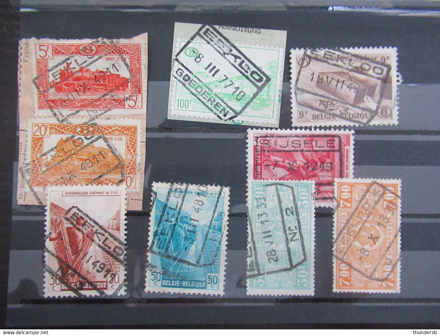 Kleine Verzameling Poststukken En Zegels Met Afstempeling 'Eecloo' - Used Stamps