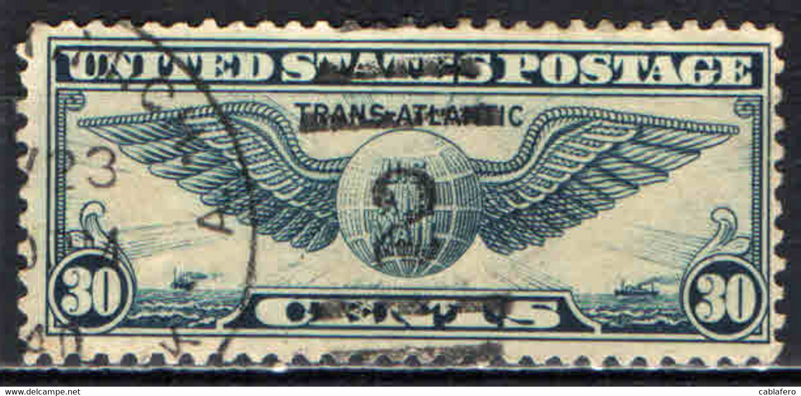 STATI UNITI - 1939 - Winged Globe - Transatlantic Issue - USATO - 1a. 1918-1940 Used