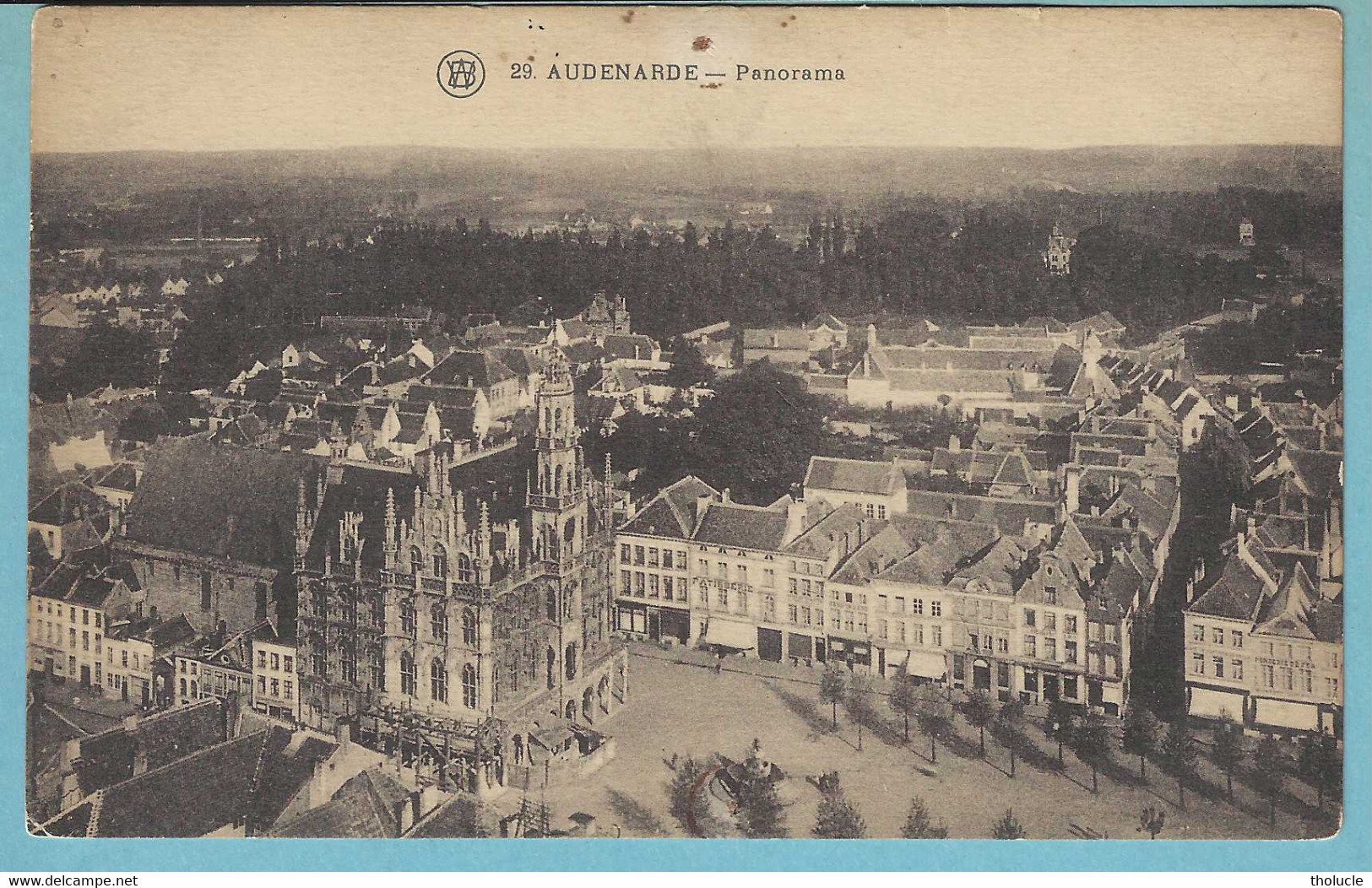 Oudenaarde-Audenarde+/-1910-Panorama-Luchtopname-Vue Aérienne-Stadhuis-Hôtel De Ville-Uig.Cliché F.Walschaerts,Bruxelles - Oudenaarde