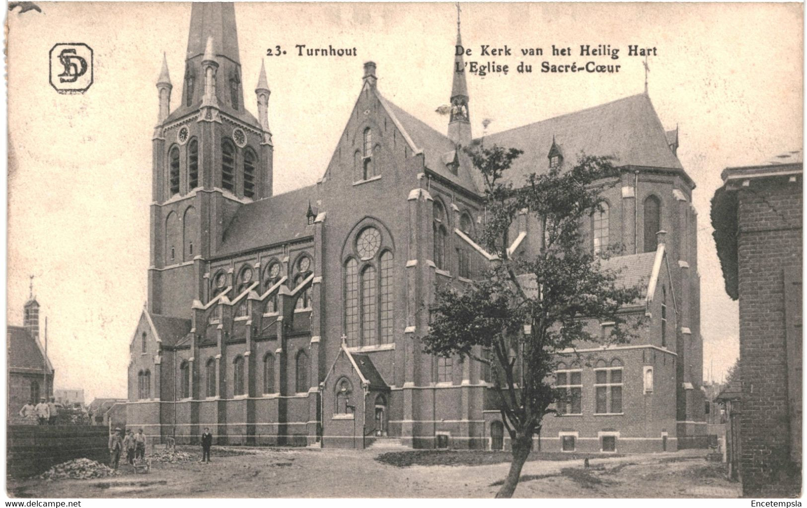 CPA Carte Postale Belgique Turnhout  Eglise Du Sacré Coeur 1927 VM58139 - Turnhout