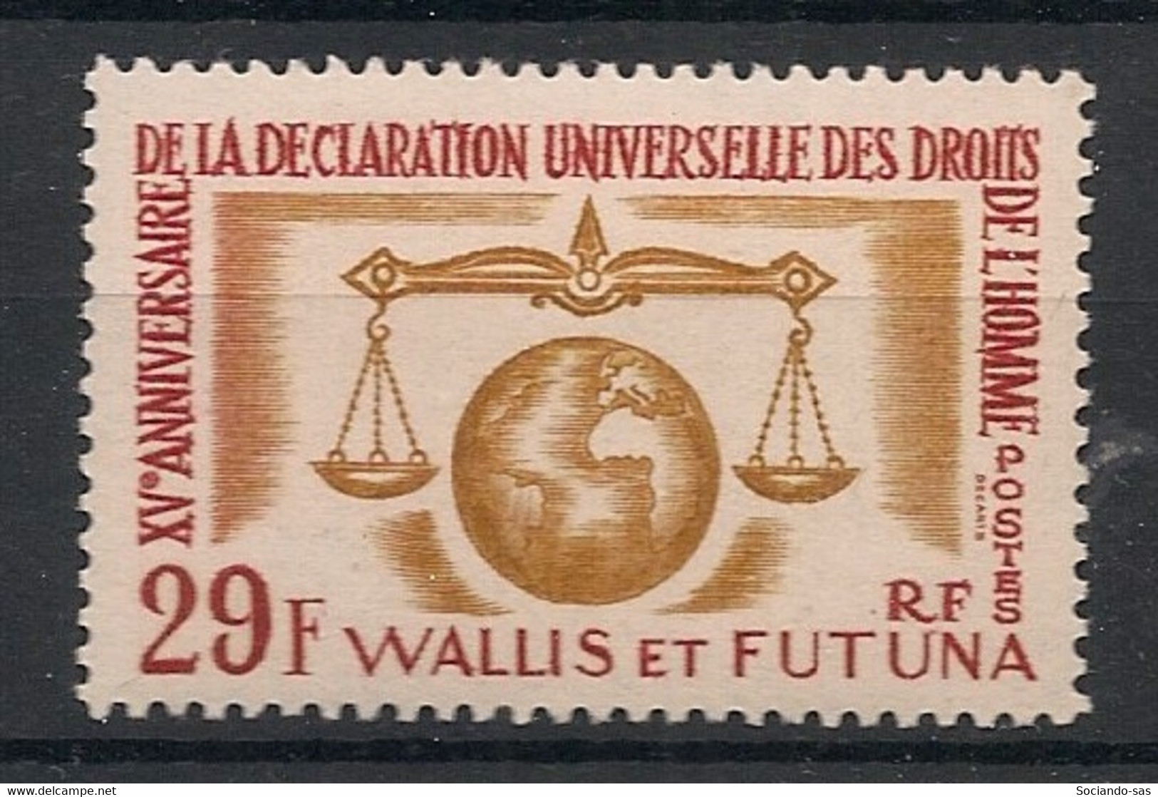 WALLIS ET FUTUNA - 1963 - N°Yv. 169 - Droits De L'homme - Neuf * / MH VF - Neufs
