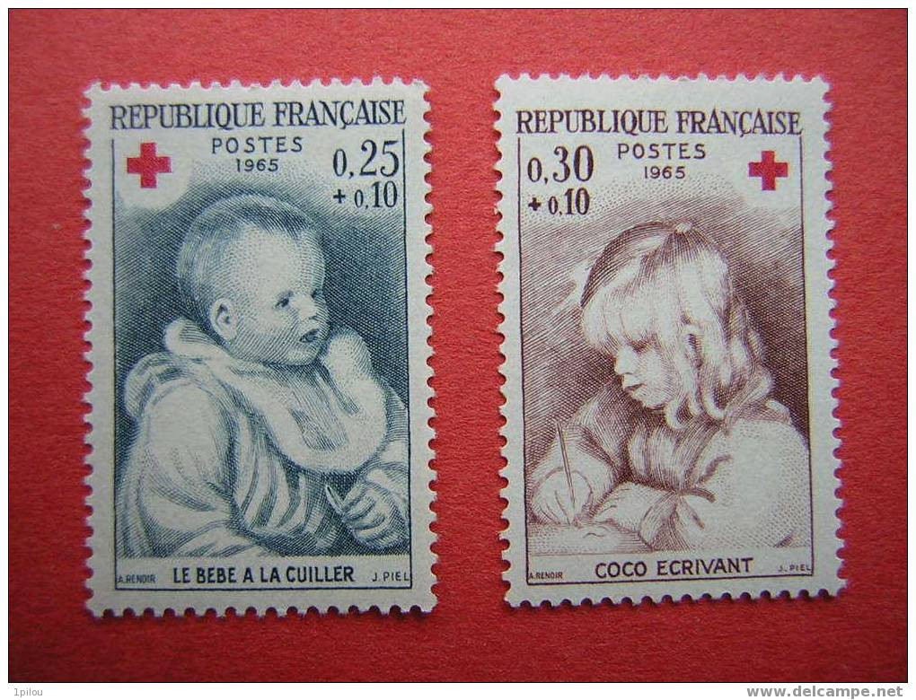 FRANCE : N° 1466/1467  NEUFS**  OEUVRES DE RENOIR. - Contre La Faim