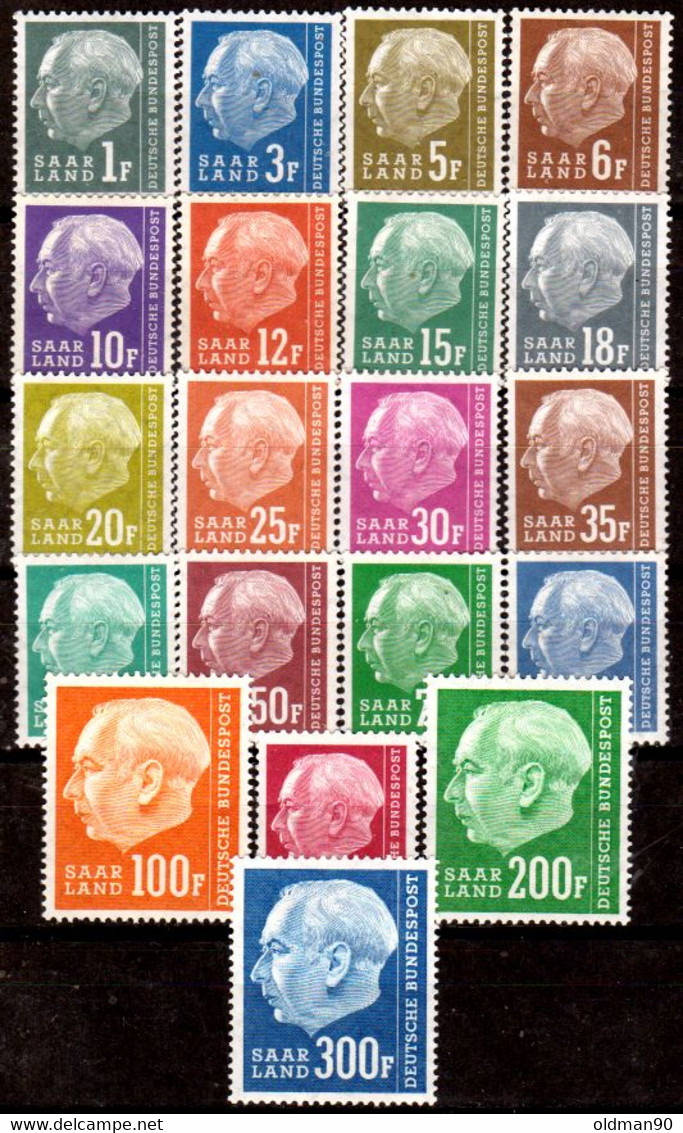 Sarre-221- Original Values Issued In 1957 (++/+) MNH/LH - Quality In Your Opinion. - Sonstige & Ohne Zuordnung