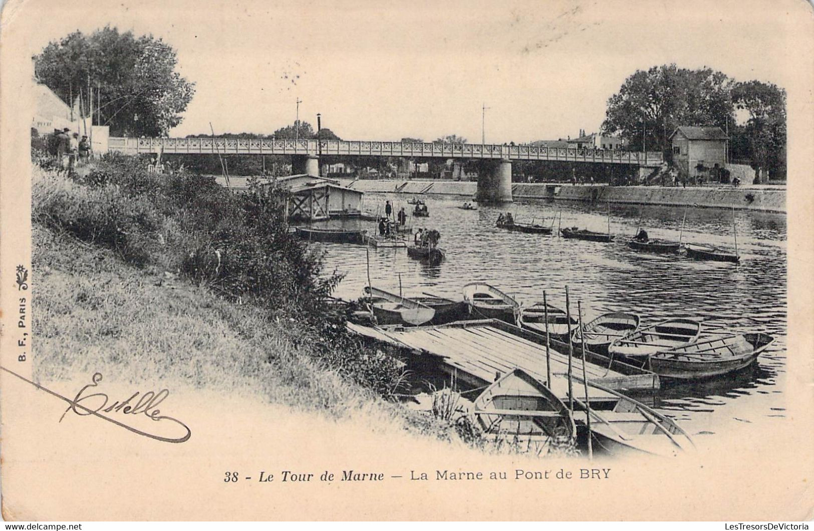 CPA - 94 - BRY - La Marme Au Pont De Bry - Le Tour De Marne - BF PARIS - Dos Non Divisé - Bry Sur Marne