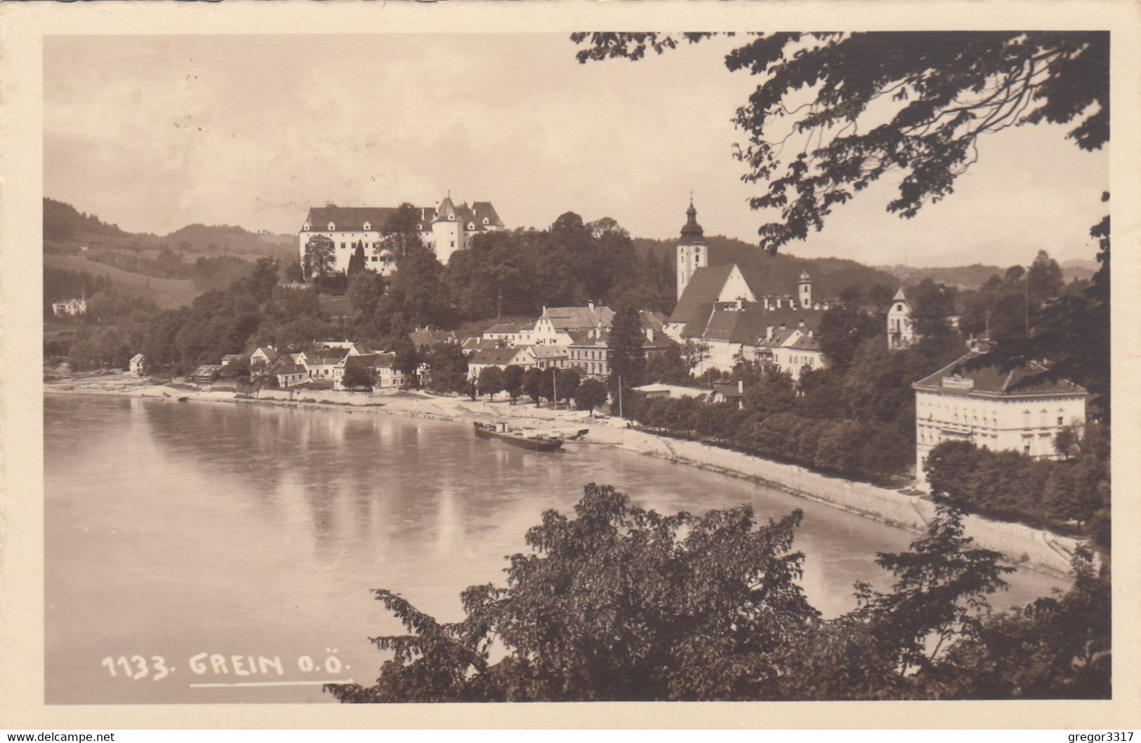 B9205) GREIN A. D. DONAU - Schöne Ansicht Mit HAUS DETAILS - KIRCHE U. Donau 1936 - Grein