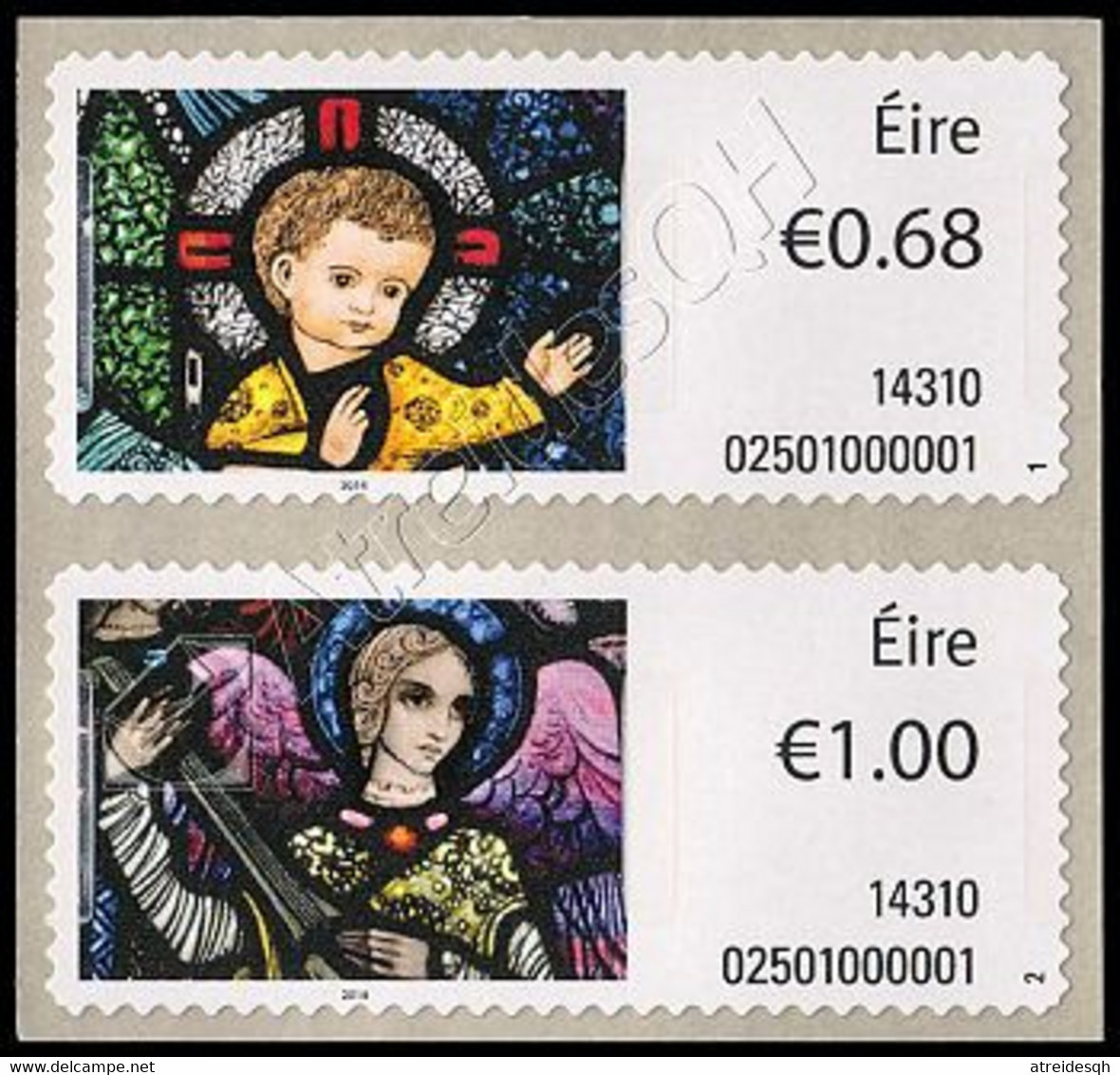 [Q] Irlanda / Ireland 2014: ATM Natale / Christmas ** - Franking Labels