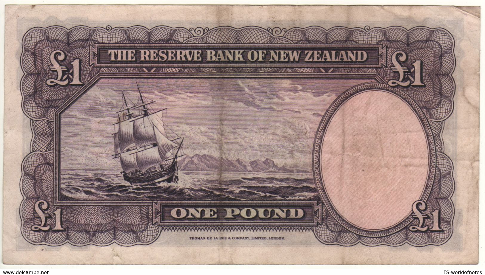 NEW ZEALAND   1 Pound   P159a   ( Captain Cook + Sailing Ship At Back )  Sign.  Hanna - New Zealand