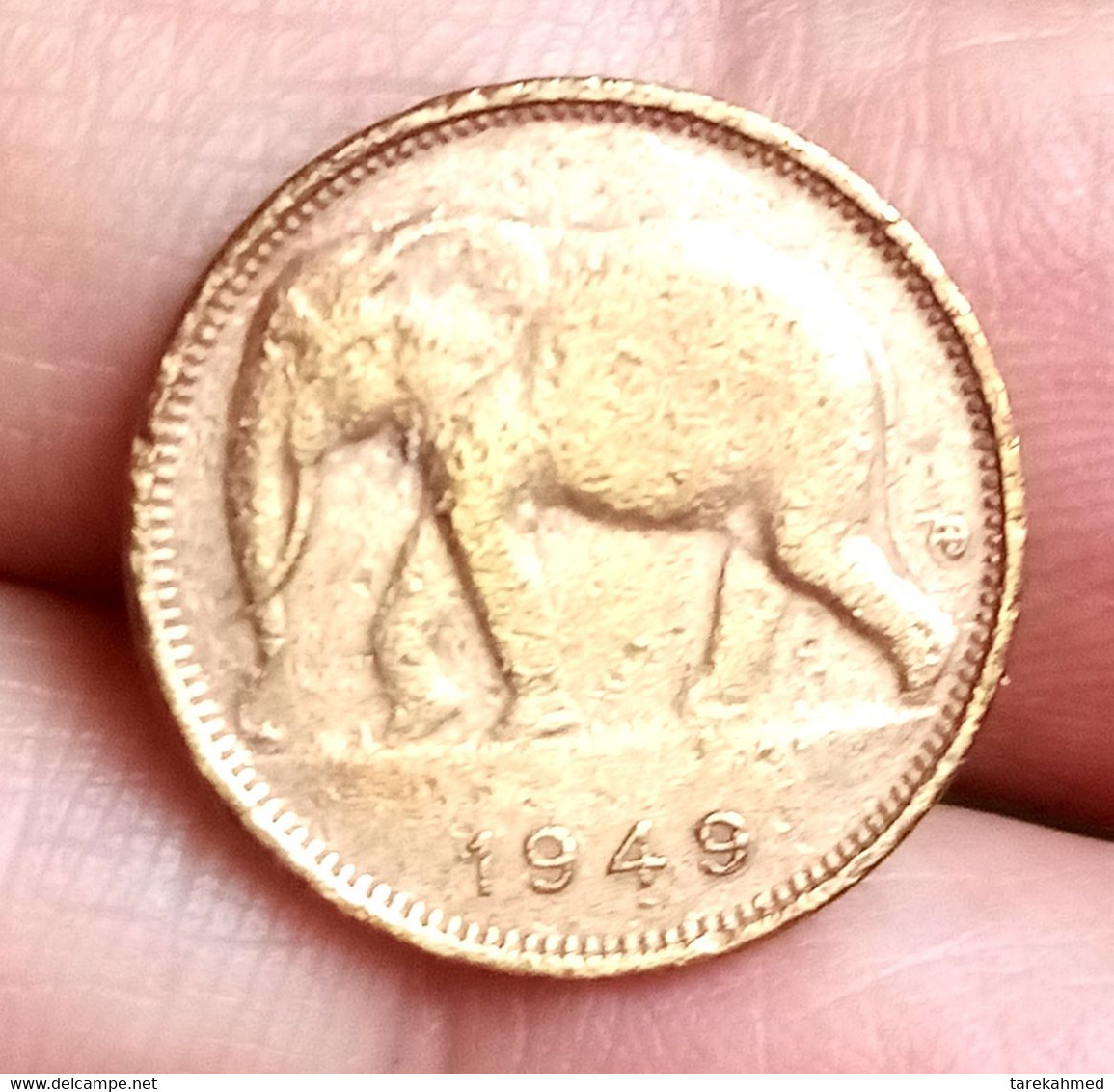 Congo Belgian , 1 Franc , 1949 , Perfect , Goma - 1945-1951: Reggenza