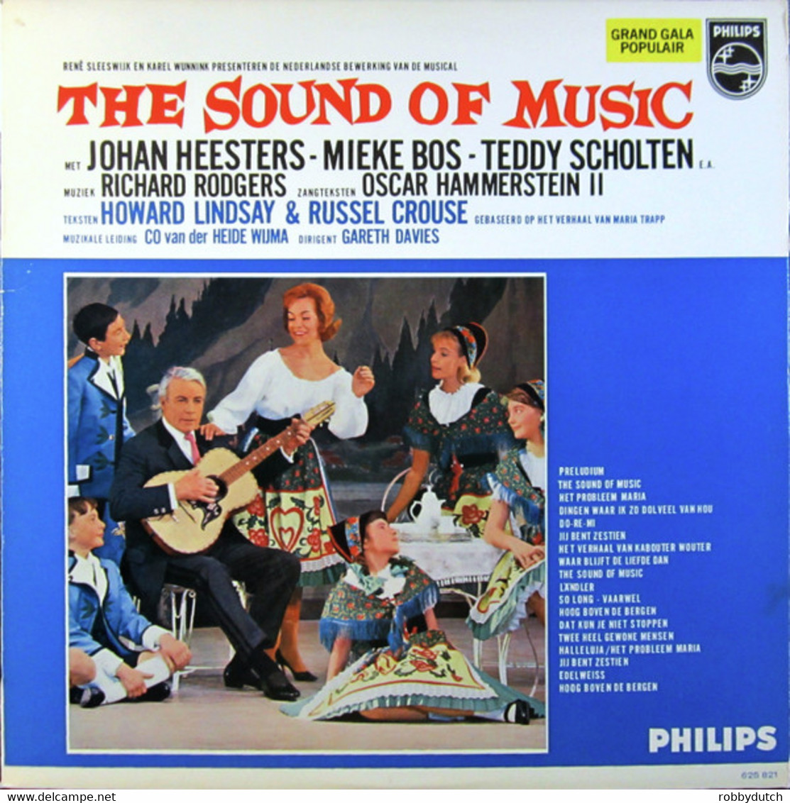 * LP * THE SOUND OF MUSIC - JOHAN HEESTERS, MIEKE BOS, TEDDY SCHOLTEN E.a. (Ned 1964 Mono) - Musicales