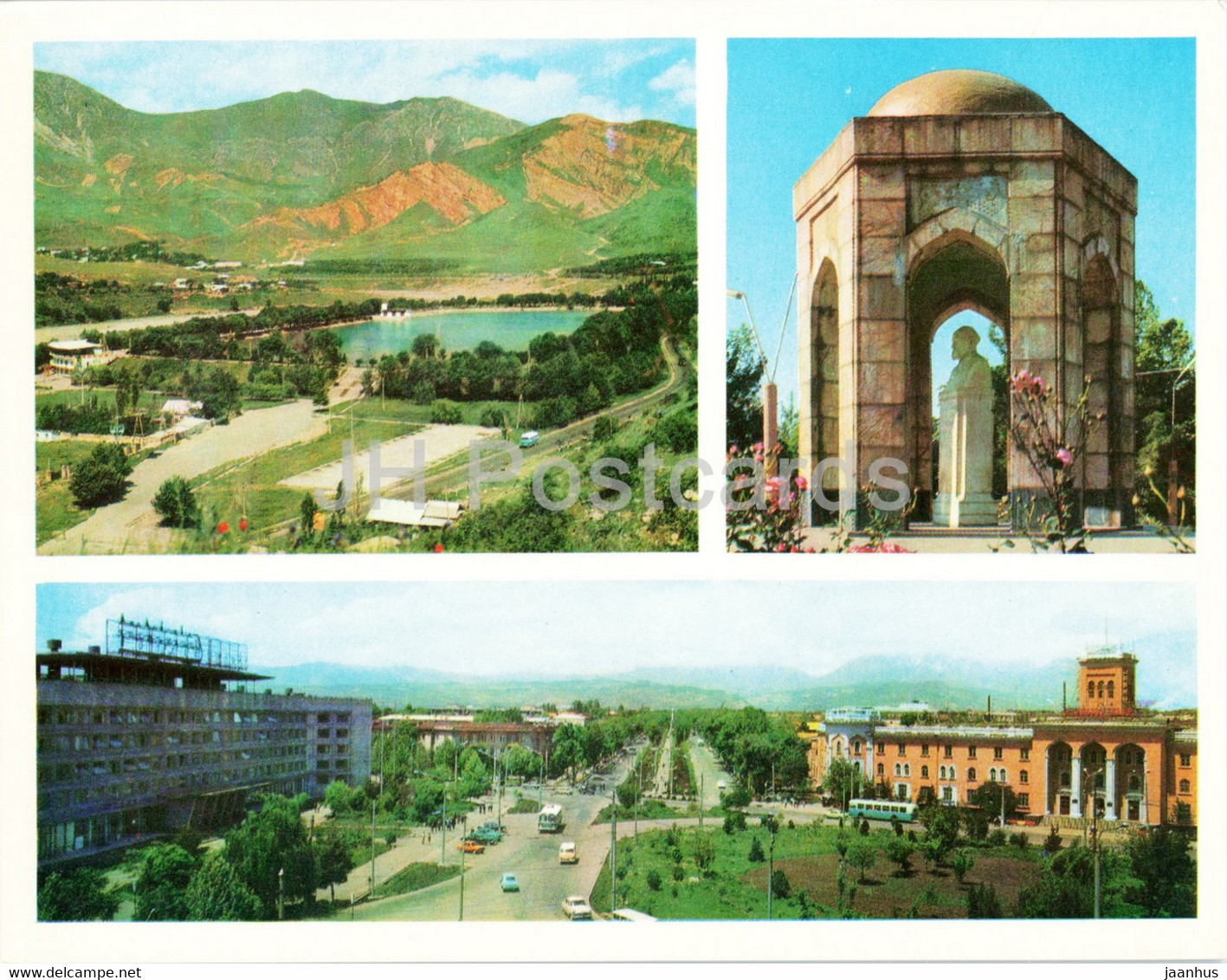 Dushanbe - Lake Varzob - Sadriddin Aini Mausoleum And Square - 1974 - Tajikistan USSR - Unused - Tadjikistan
