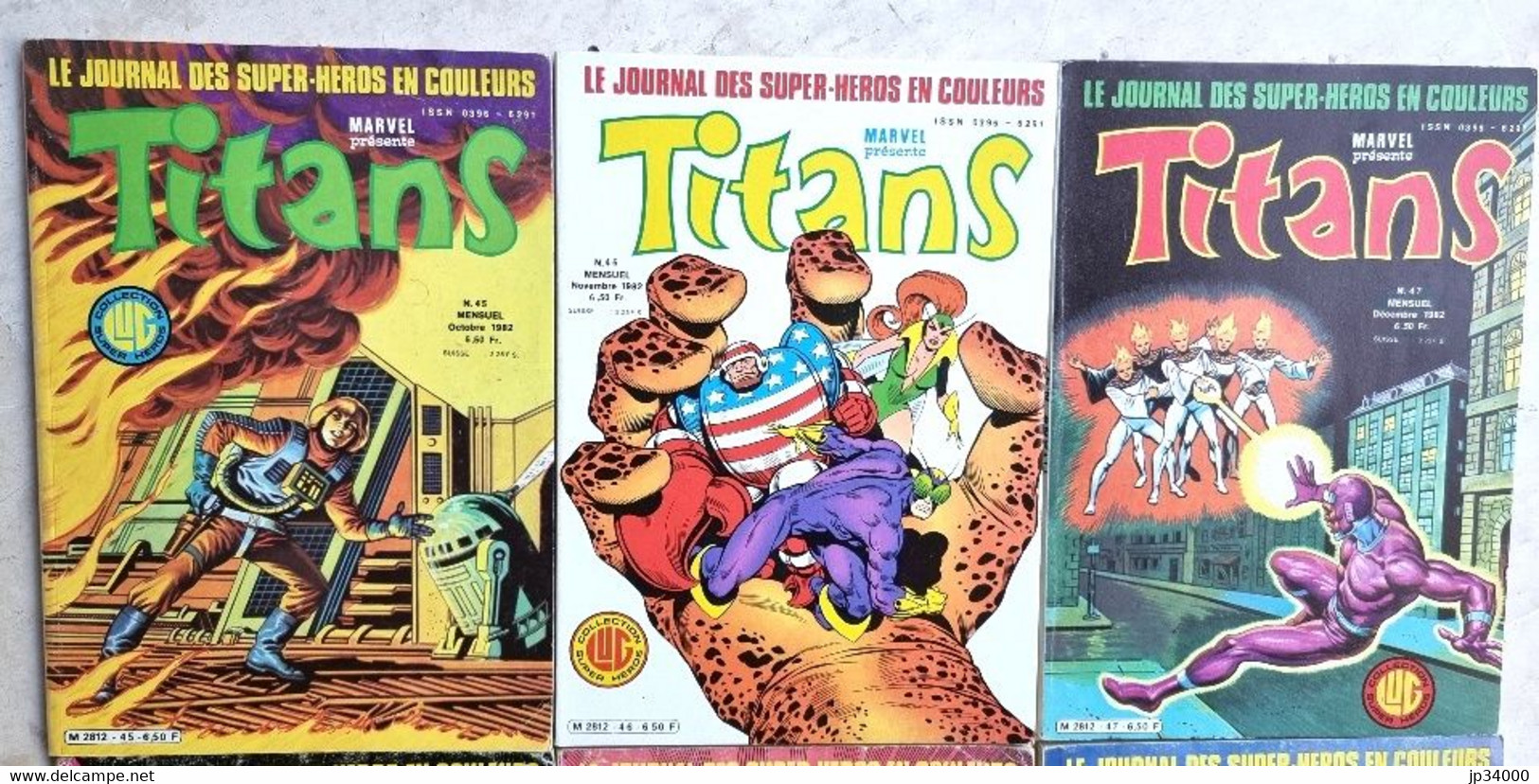 TITANS Lot De 10 Numéros LUG Tous Différents (45 à 61)bel état. (strange, Marvel, Etc) - Titans