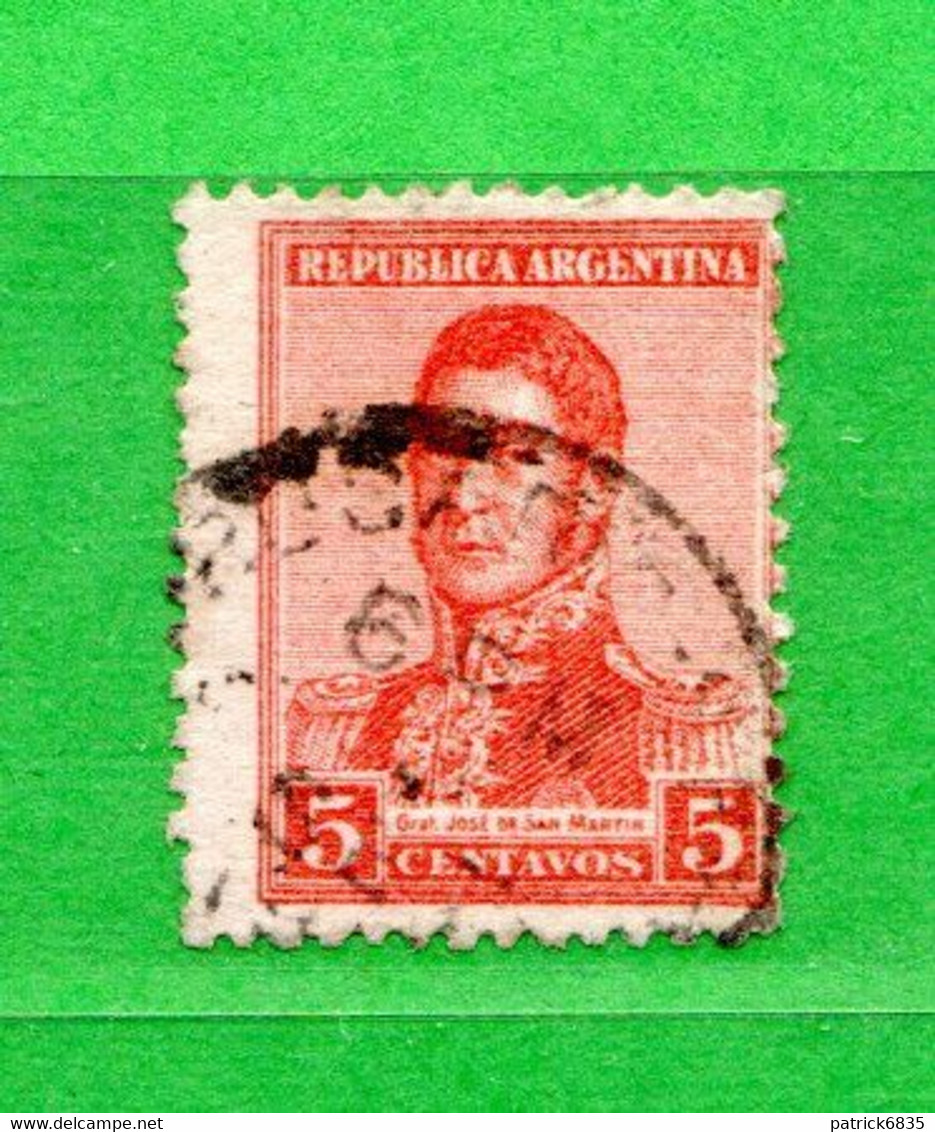 (Us.7) Argentina ° 1917 - José De San Martin. Yv. 217. Oblitérer. - Usados