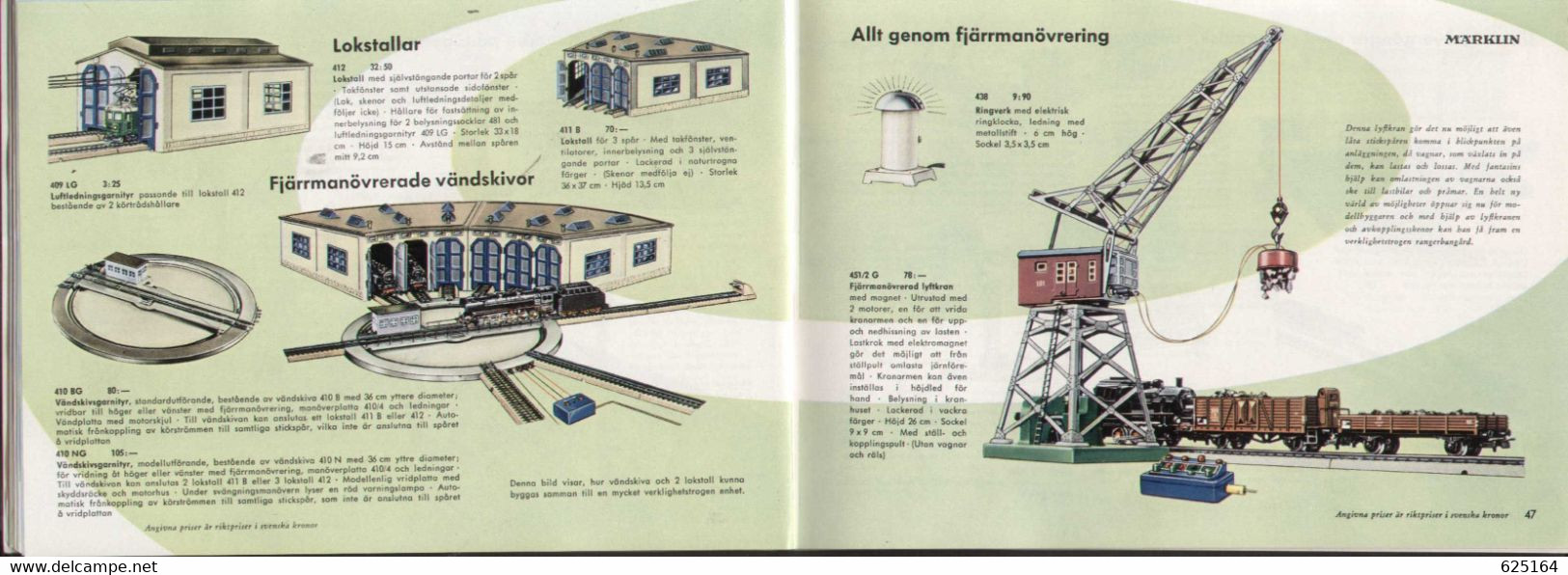 Catalogue MÄRKLIN 1956 Spär HO 1/87 Swedish Edition DEFEKT - NO COVER - En Suédois - Ohne Zuordnung