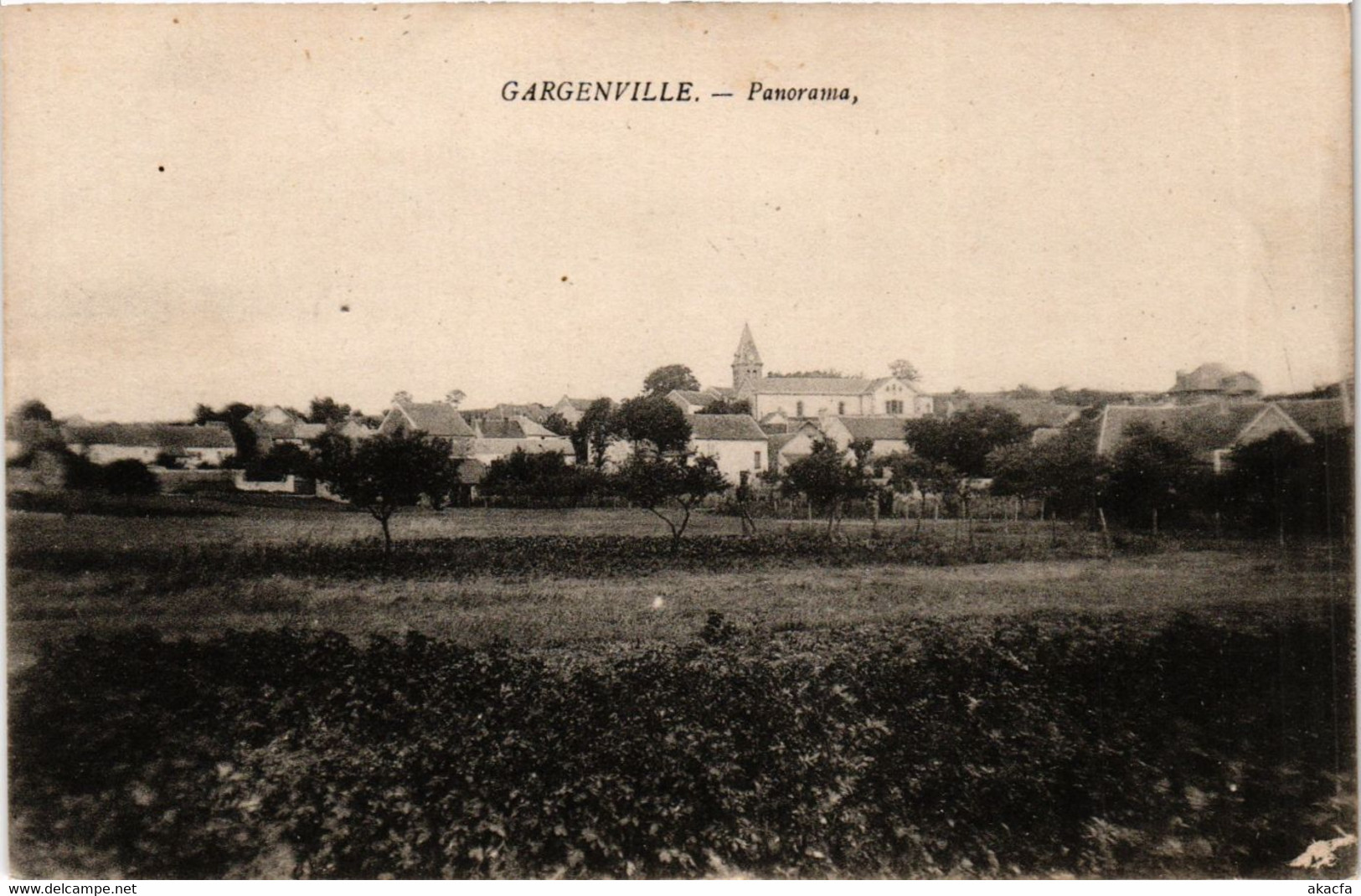 CPA GARGENVILLE - Panorama (359091) - Gargenville