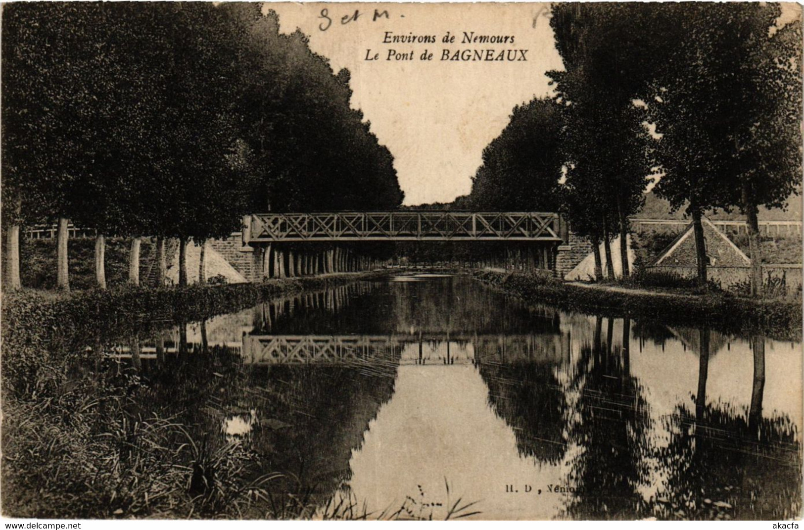 CPA Env. De NEMOURS - Le Pont De Bagneaux (436063) - Bagneaux Sur Loing