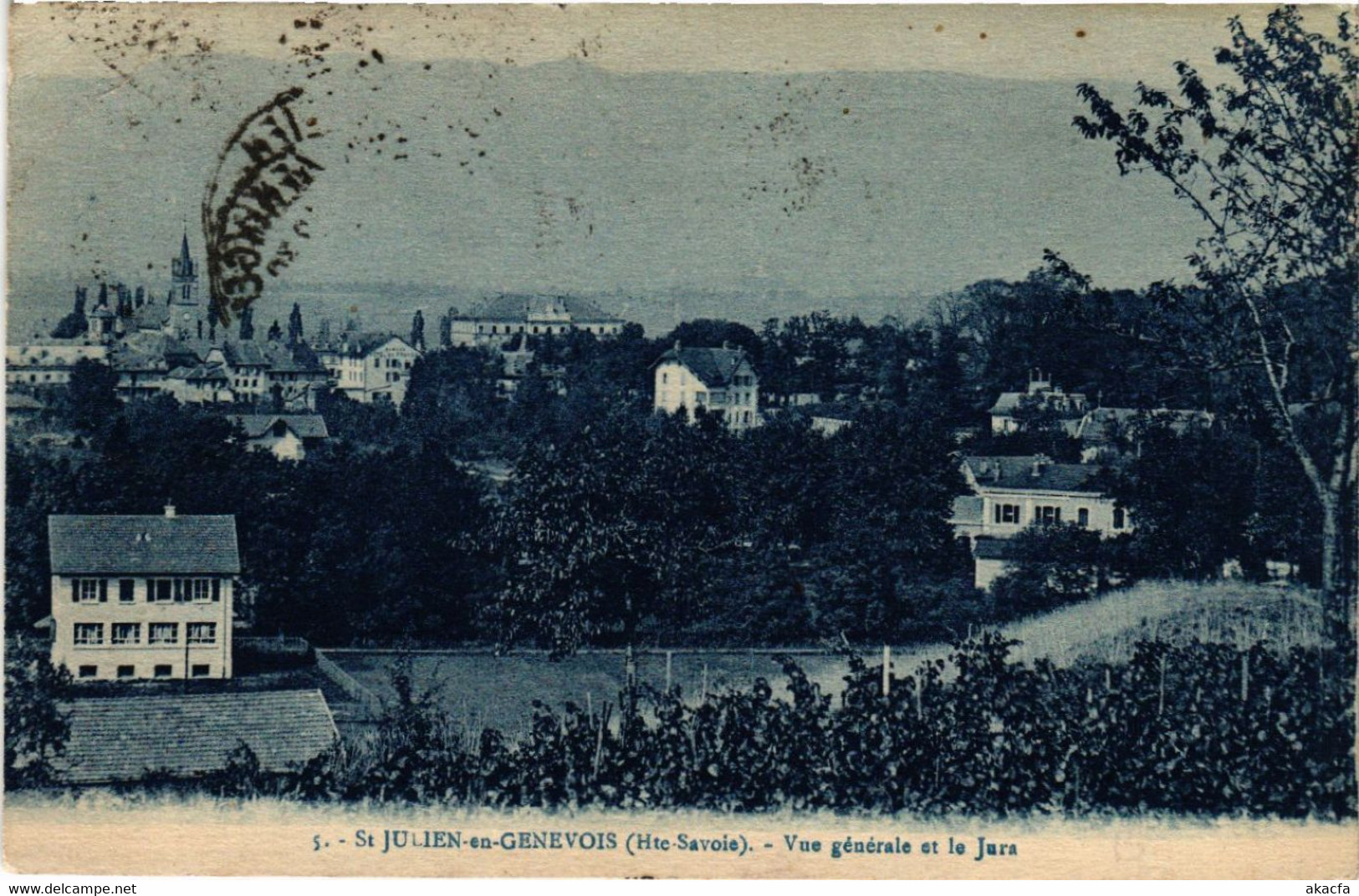 CPA St-JULIEN-en-GENEVOIS - Vue Générale Et Le Jura (439669) - Saint-Julien-en-Genevois