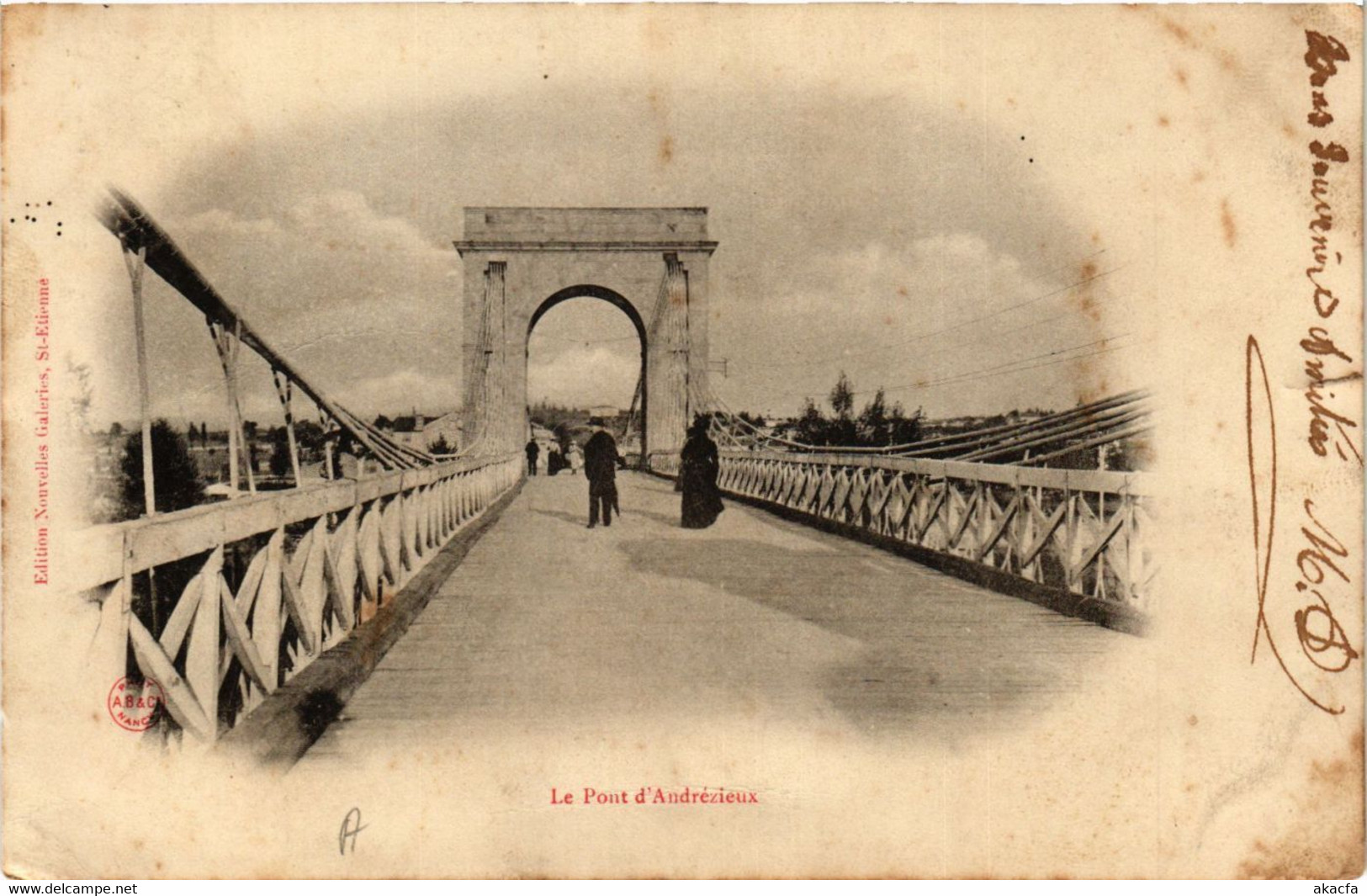 CPA Le Pont D' ANDRÉZIEUX (430311) - Andrézieux-Bouthéon