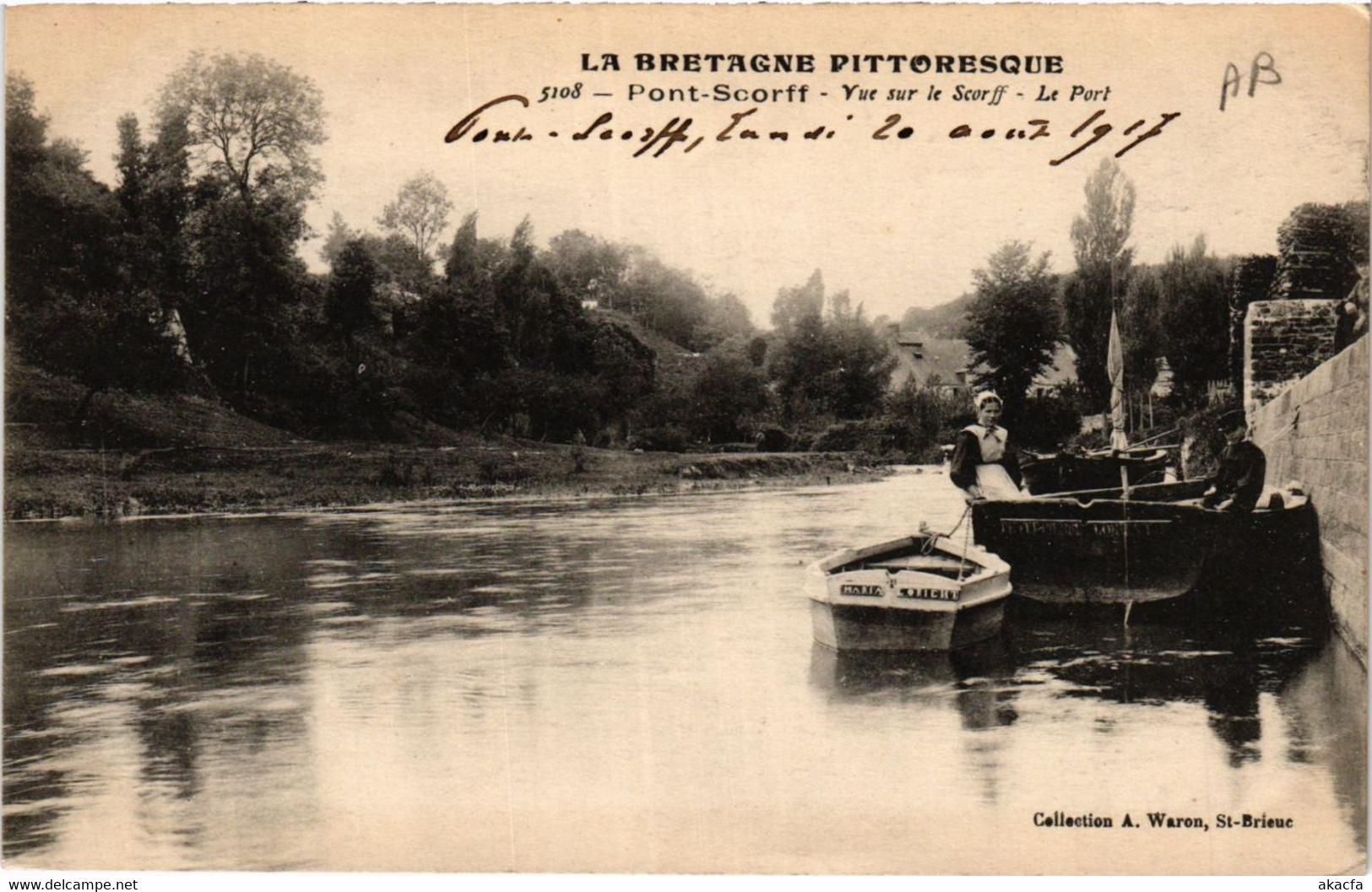 CPA La Bretagne Pittoresque PONT-SCORFF Vue Sue Le Scorff Le Port (431166) - Pont Scorff