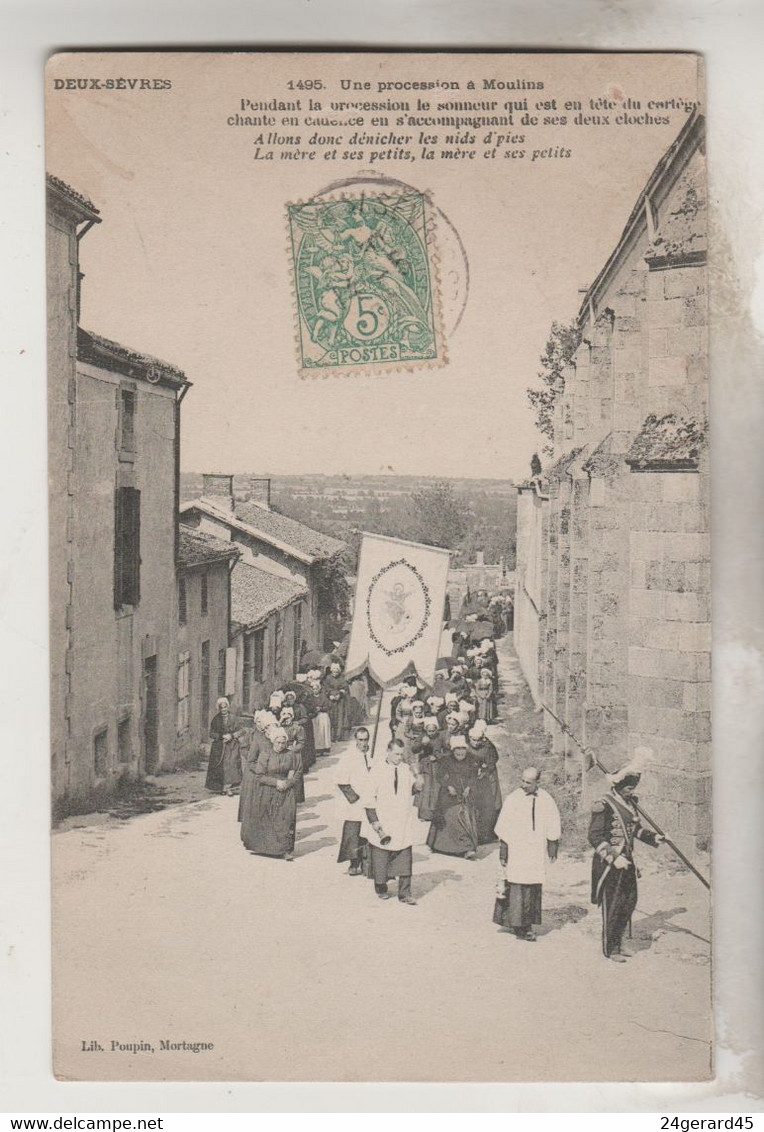 CPA MAULEON (Deux Sèvres) - MOULINS : Une Procession - Mauleon