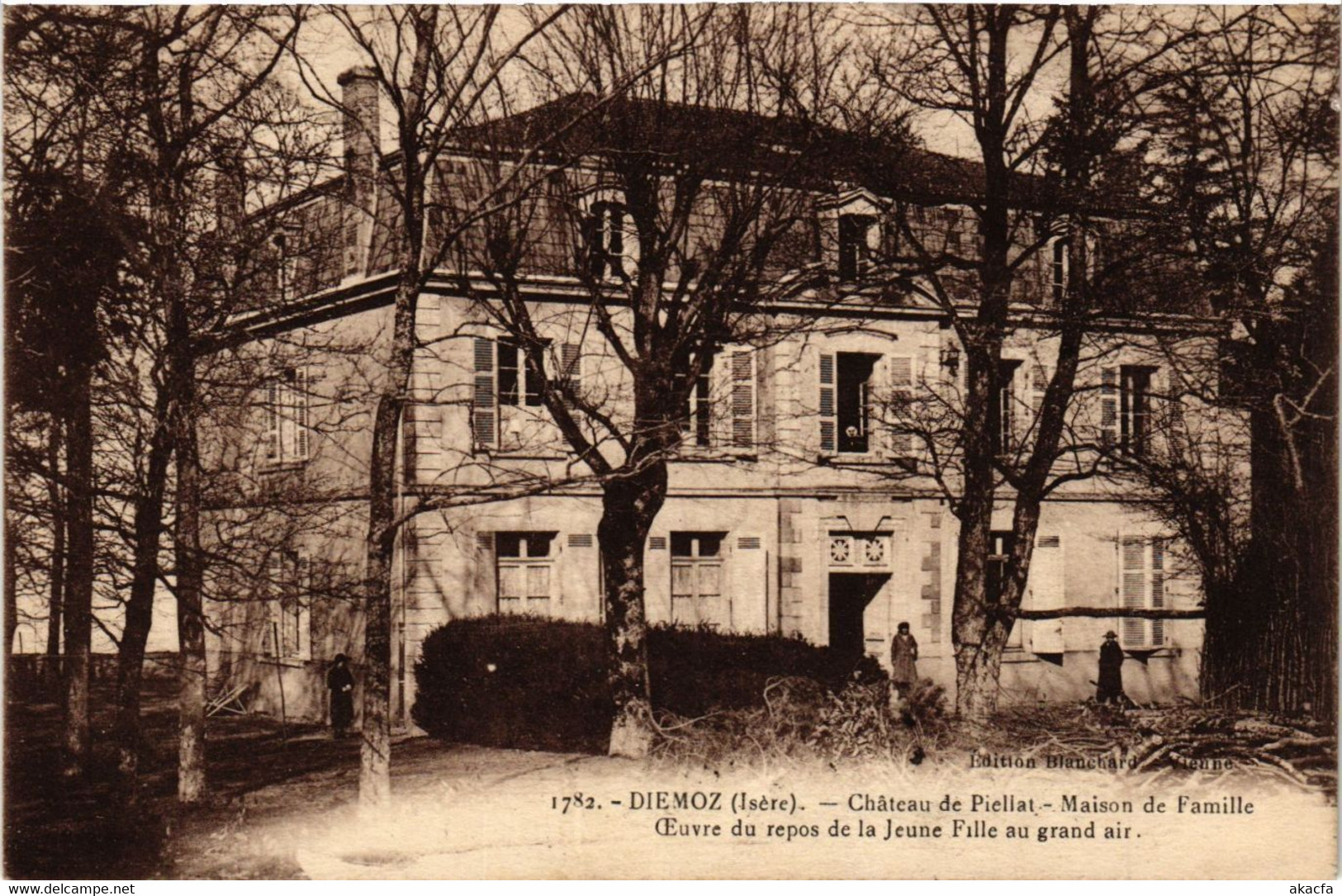 CPA AK DIÉMOZ - Chateau De Piellat - Maison De Famille - CEuvre. (434116) - Diémoz