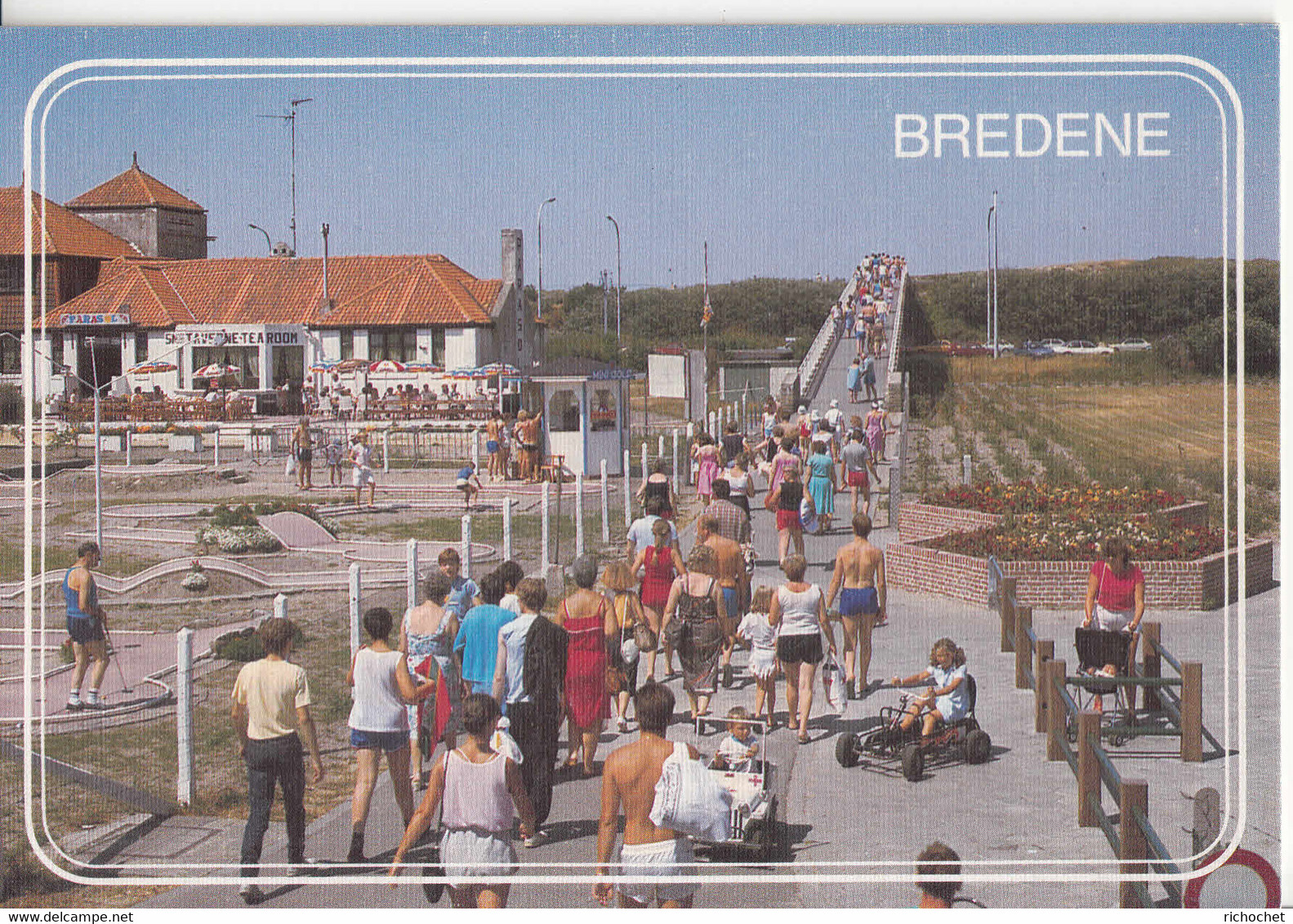 BREDENE - Miniatuurgolf - Wandelbrug Naar Het Strand - Golf Miniature - Promenade Du Pont Vers La Plage - Bredene